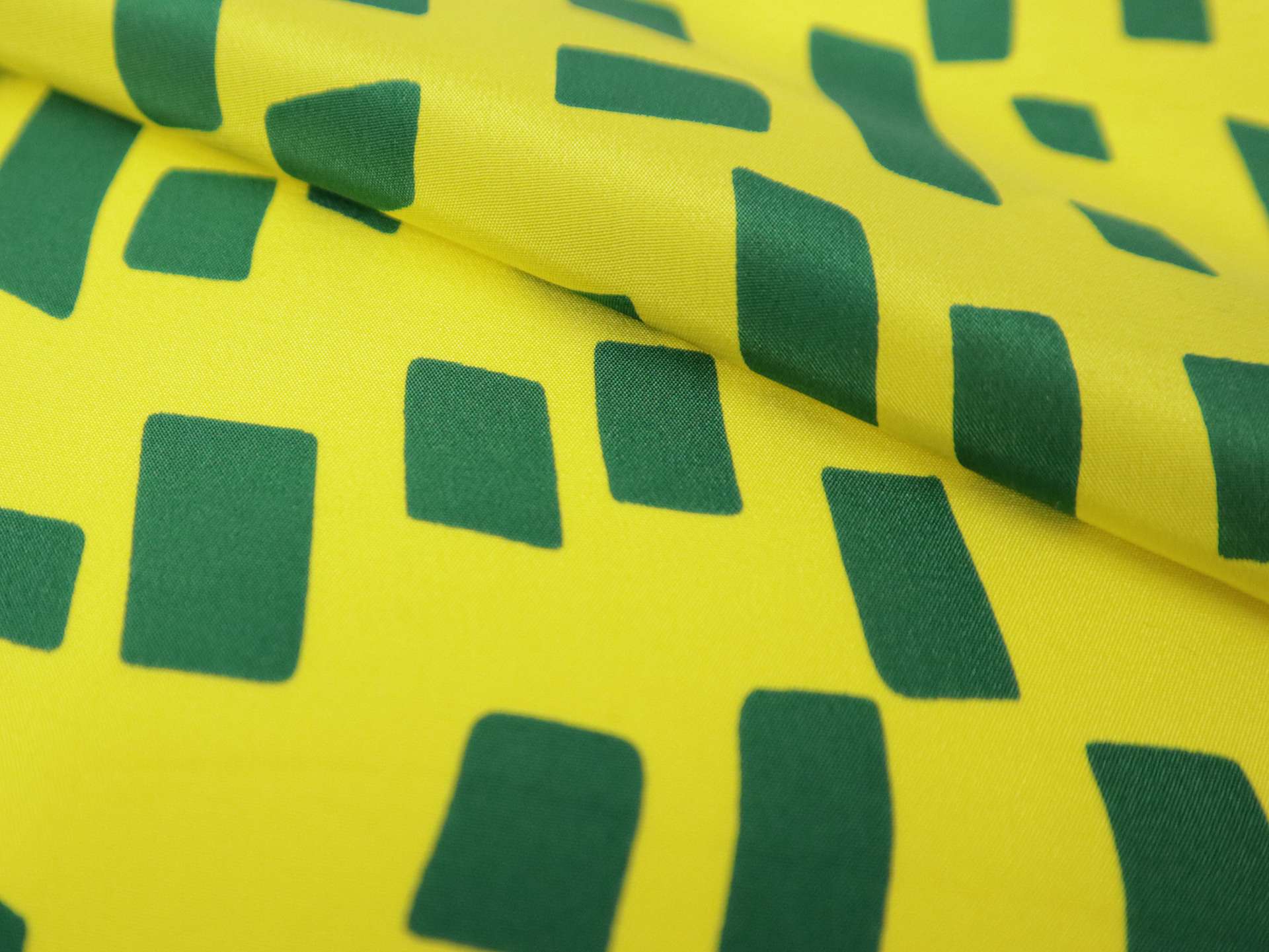 Silk Crepe de Chine with Rectangles Print