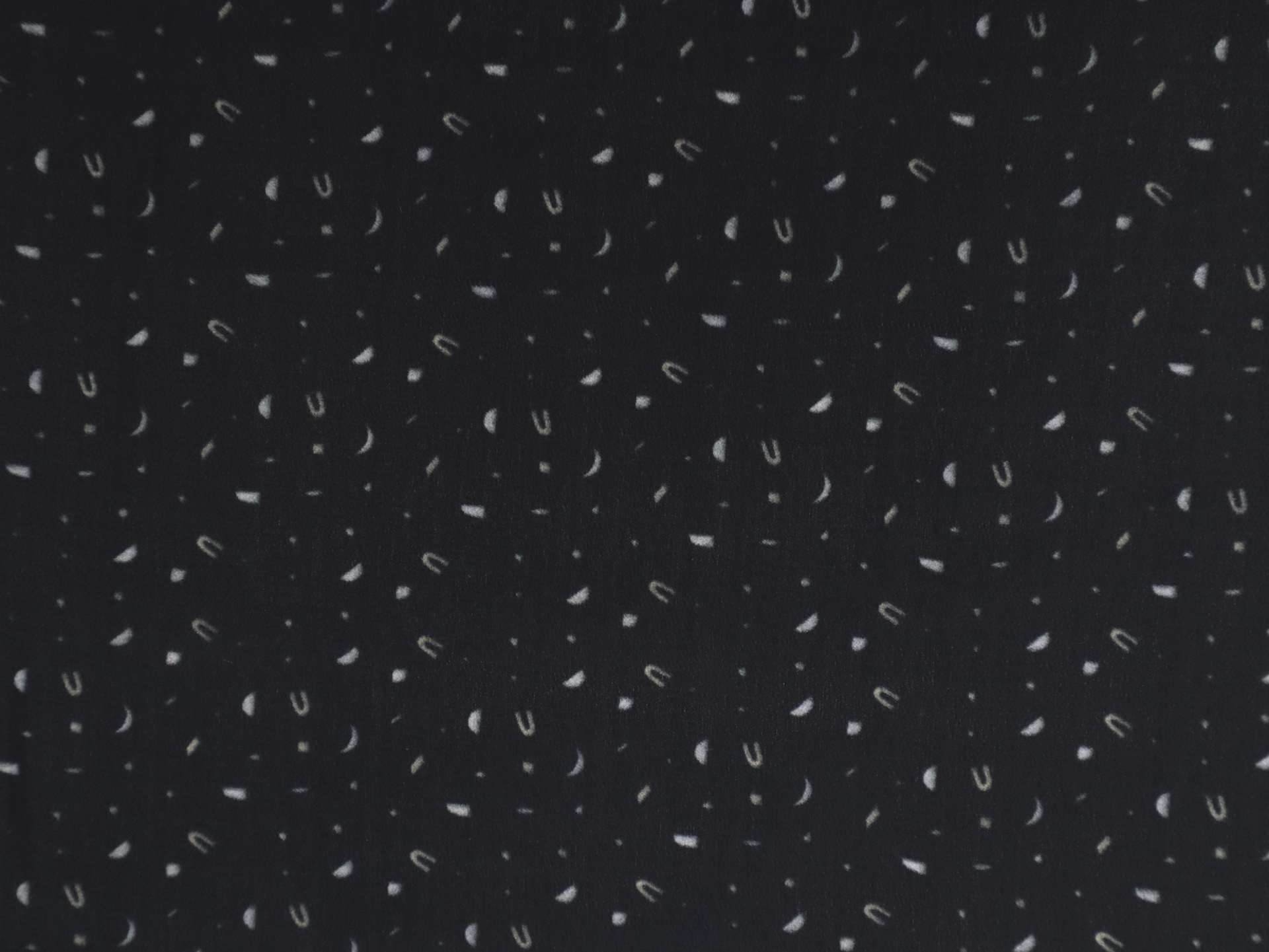 Printed Silk Double Georgette with Abstract Dot Pattern