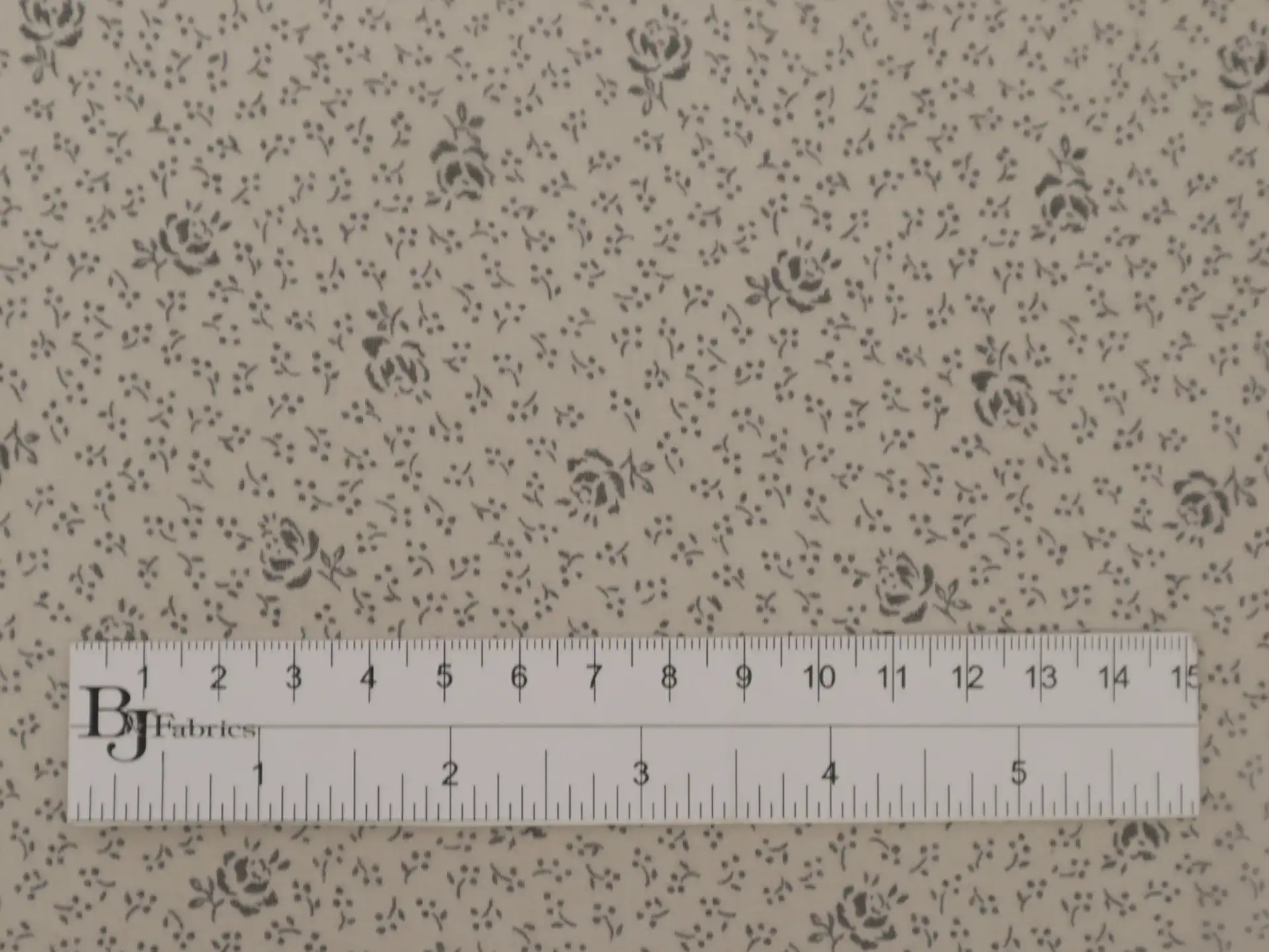 Printed Silk Chiffon with Florals On Brown Background