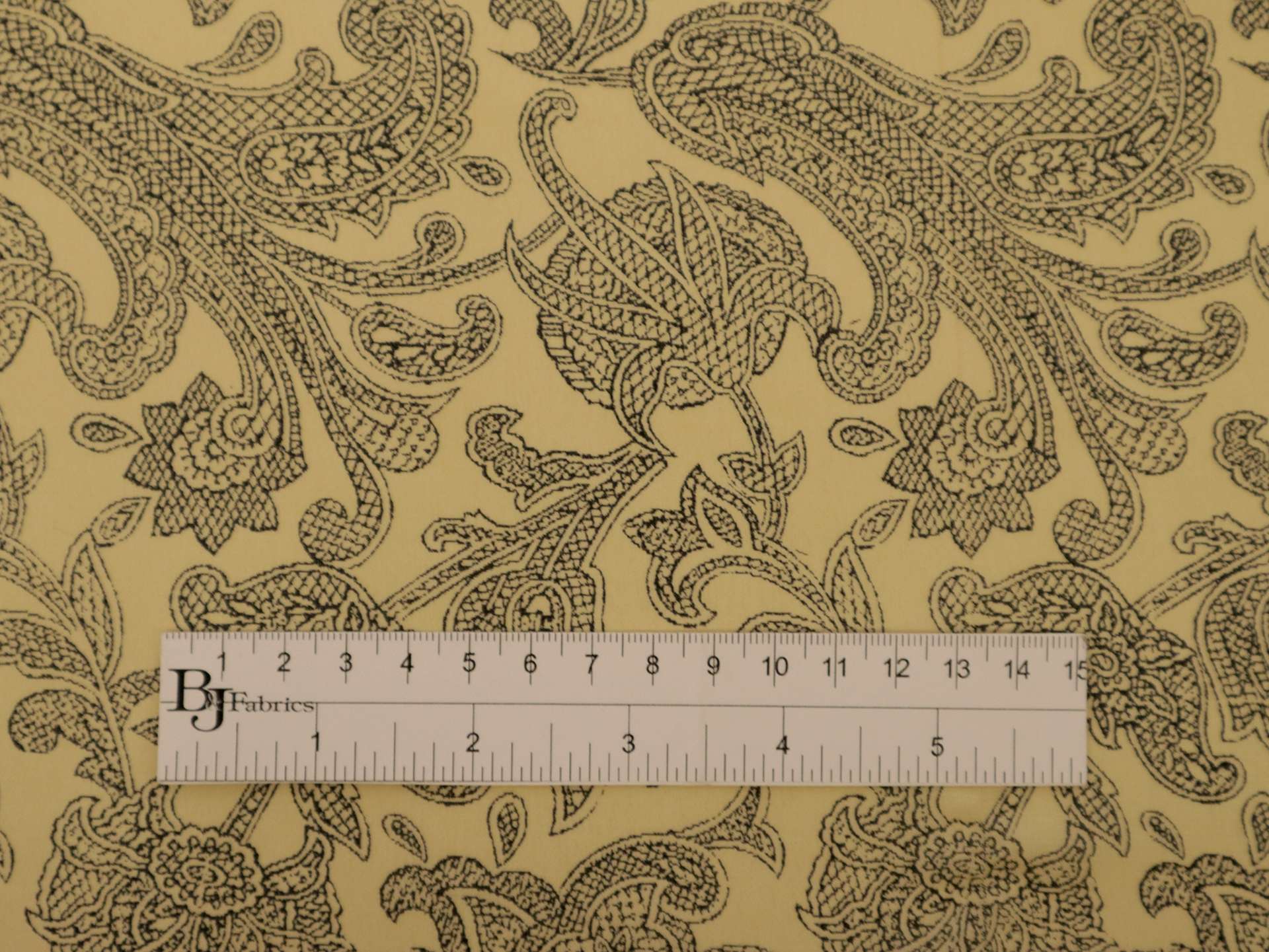 Printed Silk Chiffon with Illustrated Florals On Brown Background