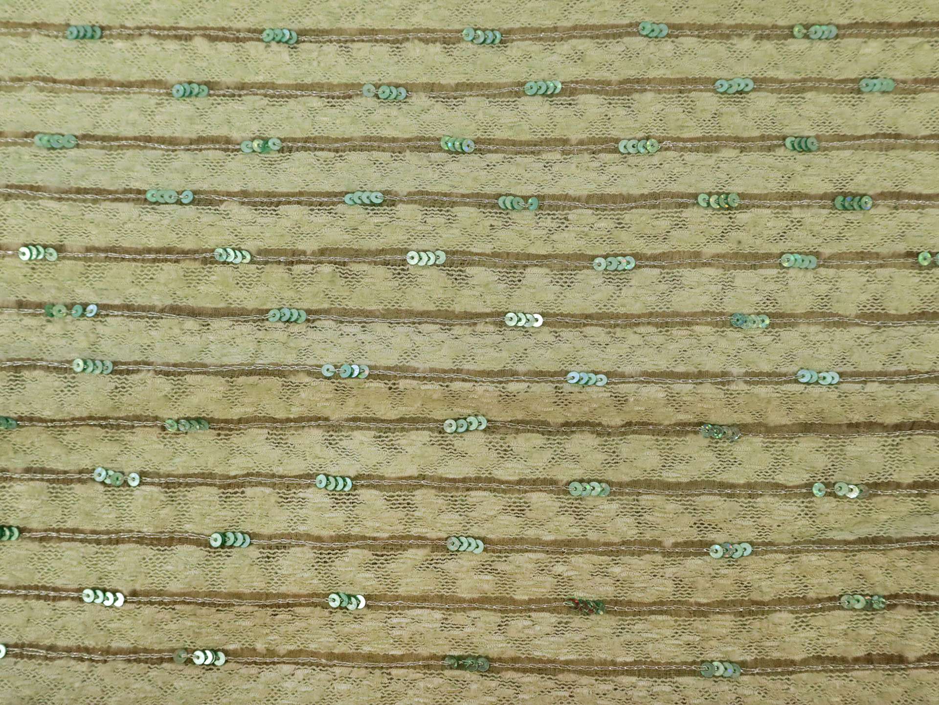 Sequined Silk and Rayon Chenille in Seafoam