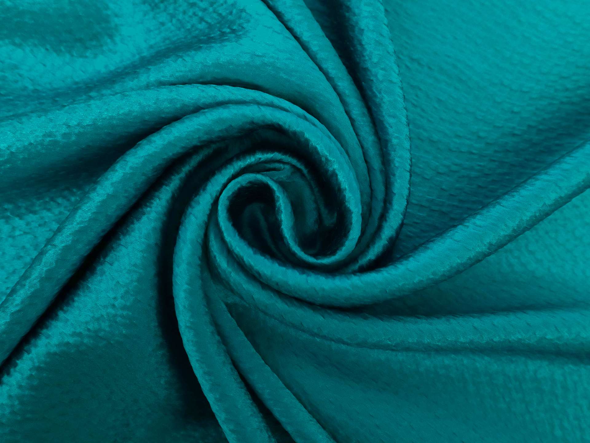 Hammered Silk Satin in Turquoise