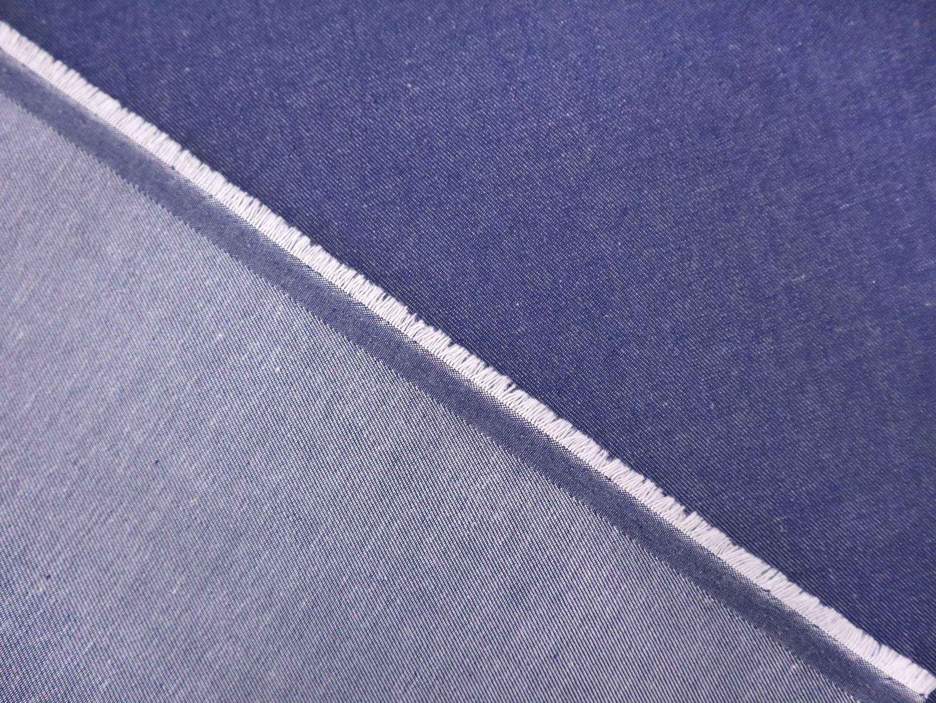 Recycled Poly & Cotton Denim in Indigo