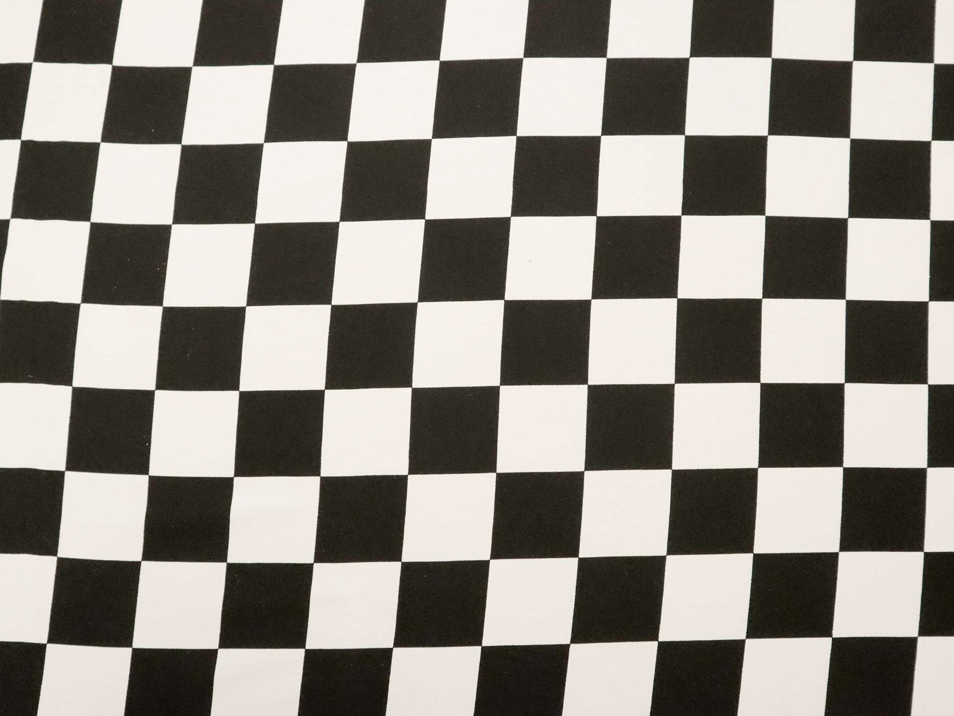 Stretch Silk Charmeuse with Medium Black and White Check