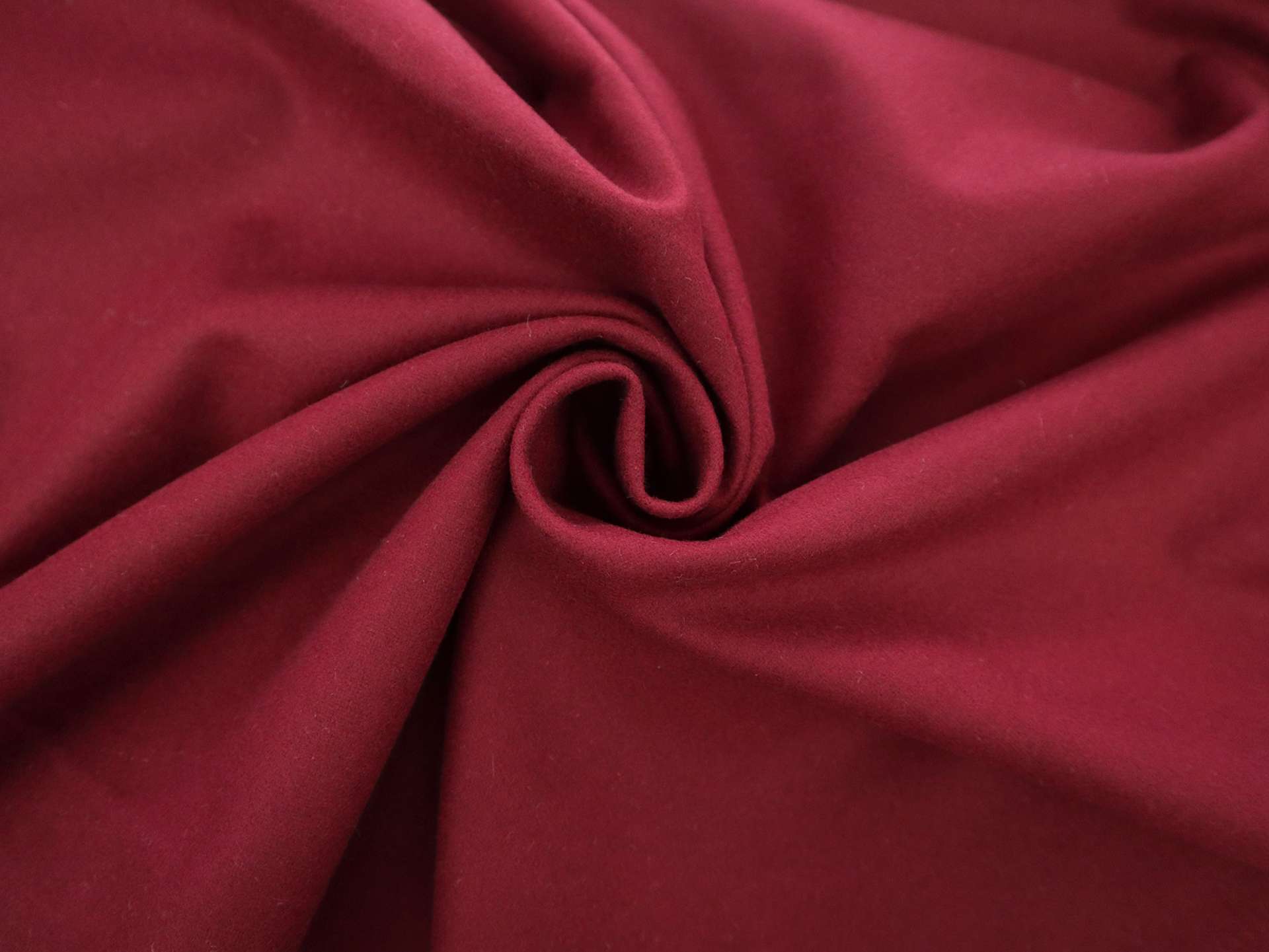 Italian Wool Melton in Bordeaux