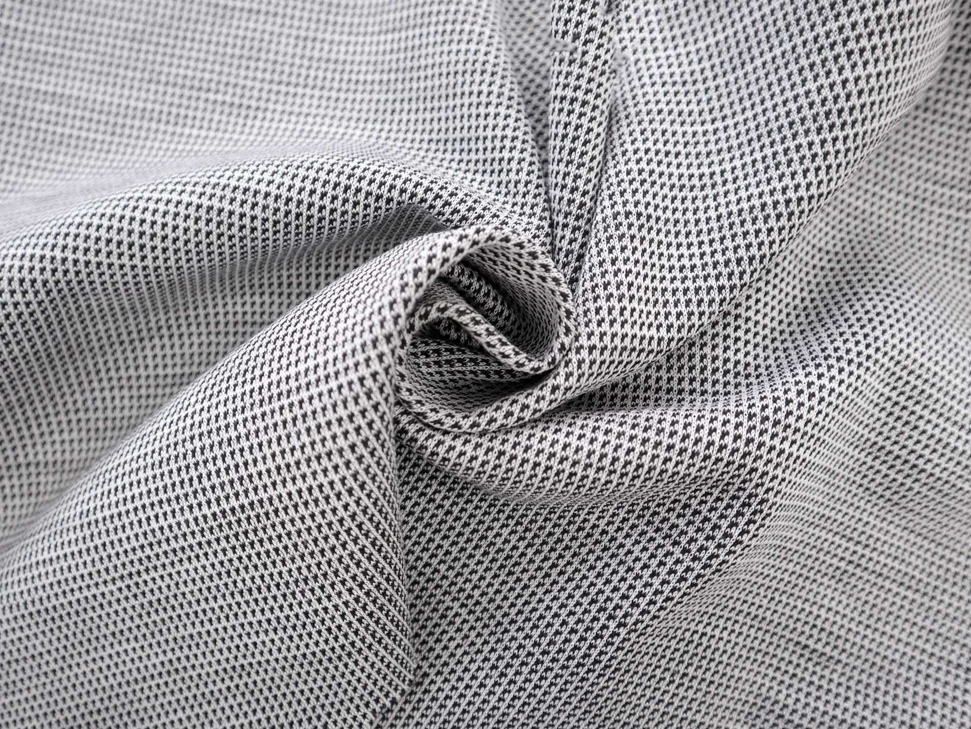 Cotton & Wool Novelty Knit in Salt and Pepper