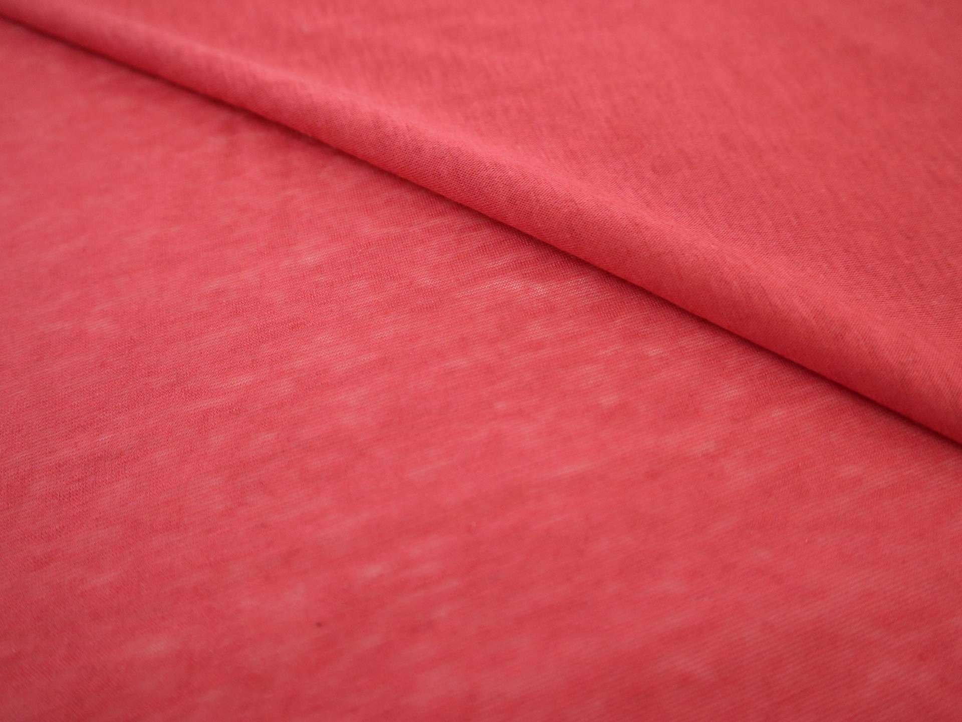 Italian Cotton & Cashmere Tissue Jersey Knit in Red