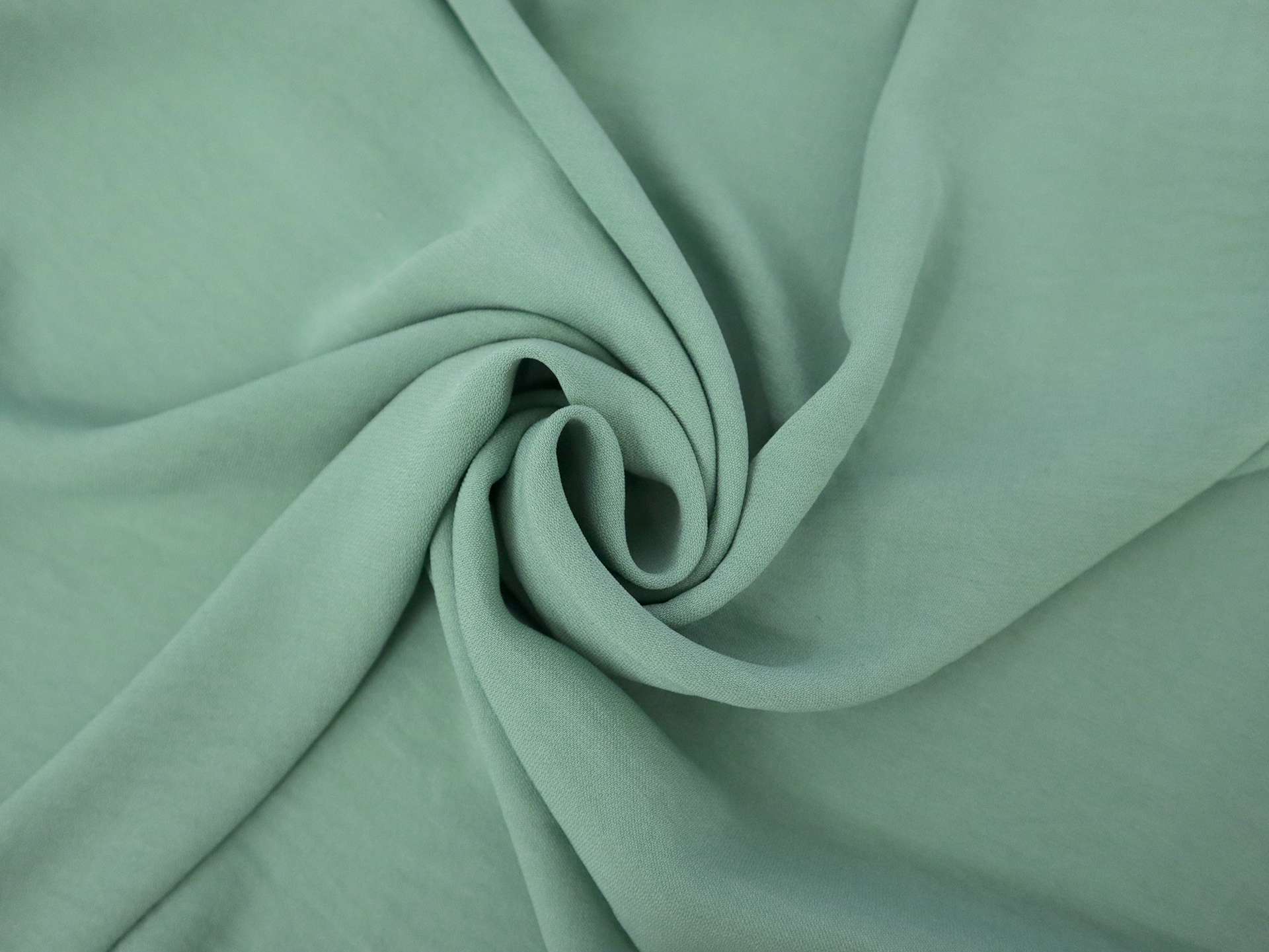 Polyester Georgette in Malachite Green