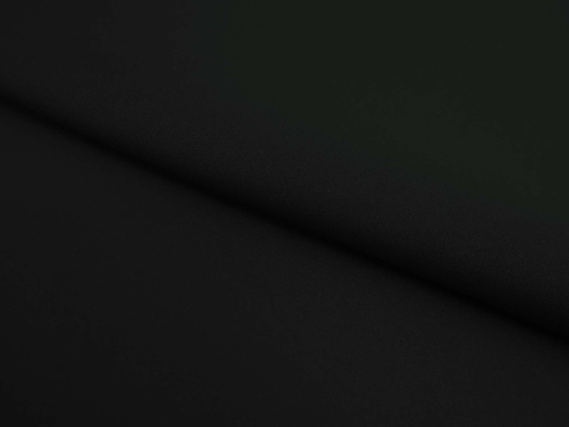 Japanese Matte Finish Polyester Satin in Black