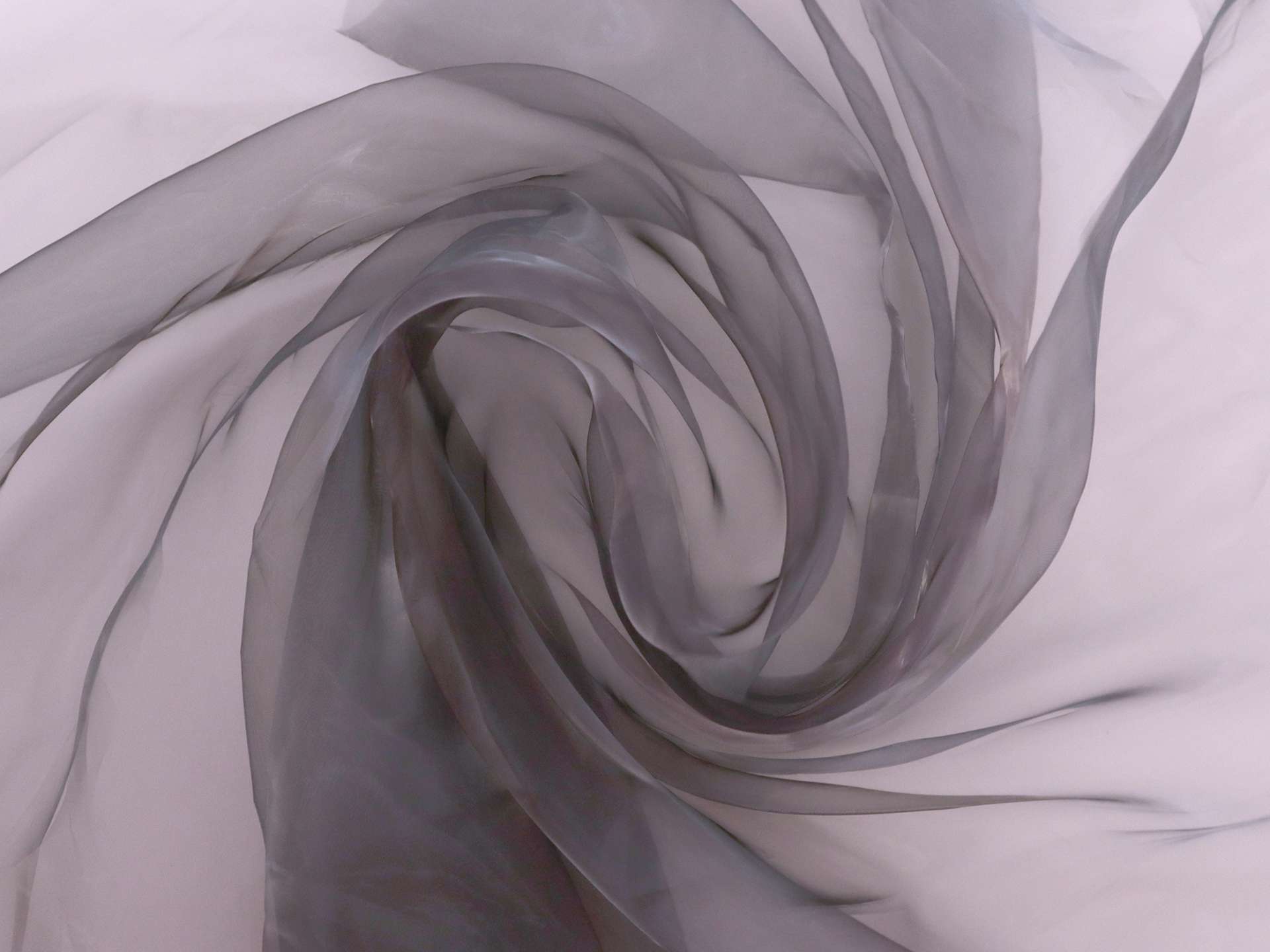 Iridescent Polyester Organza Onion Skin in Indigo