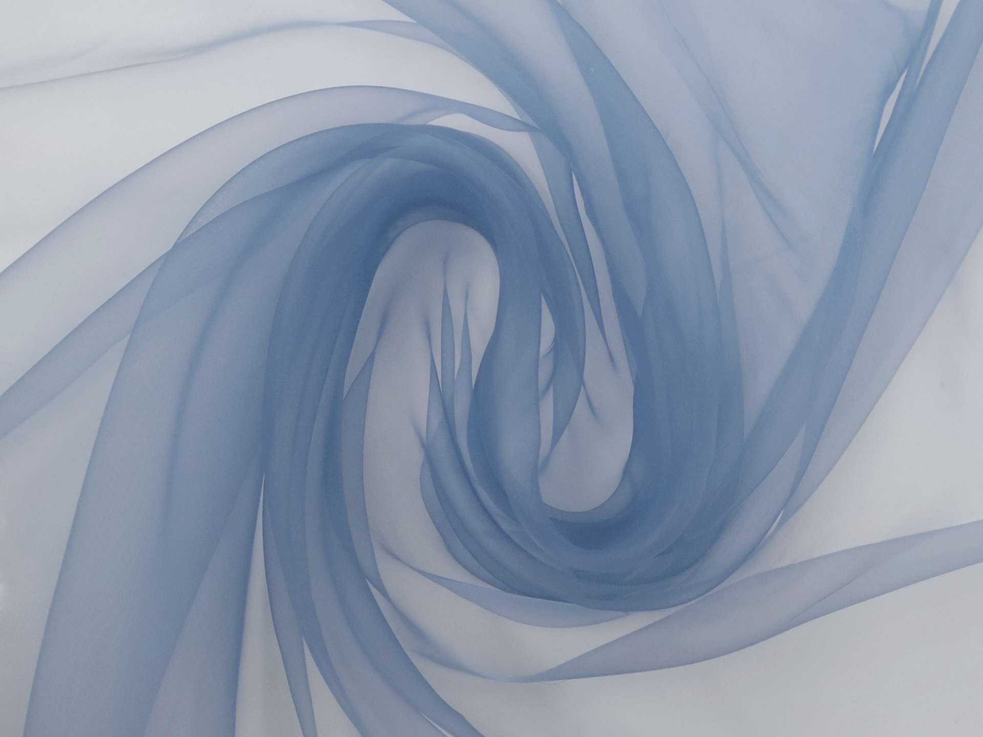 Japanese Ultra Sheer Onion Skin Organza in Wedgewood