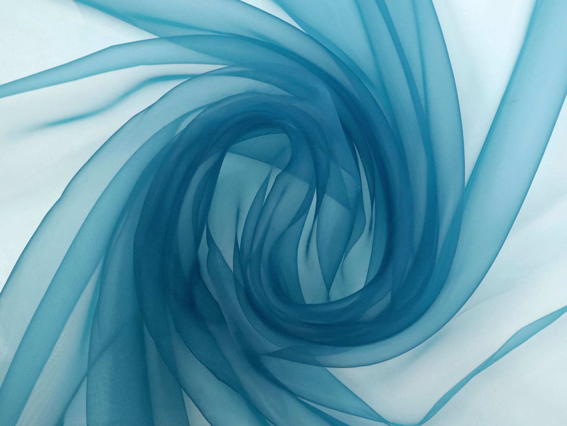 Japanese Ultra Sheer Onion Skin Organza in Peacock