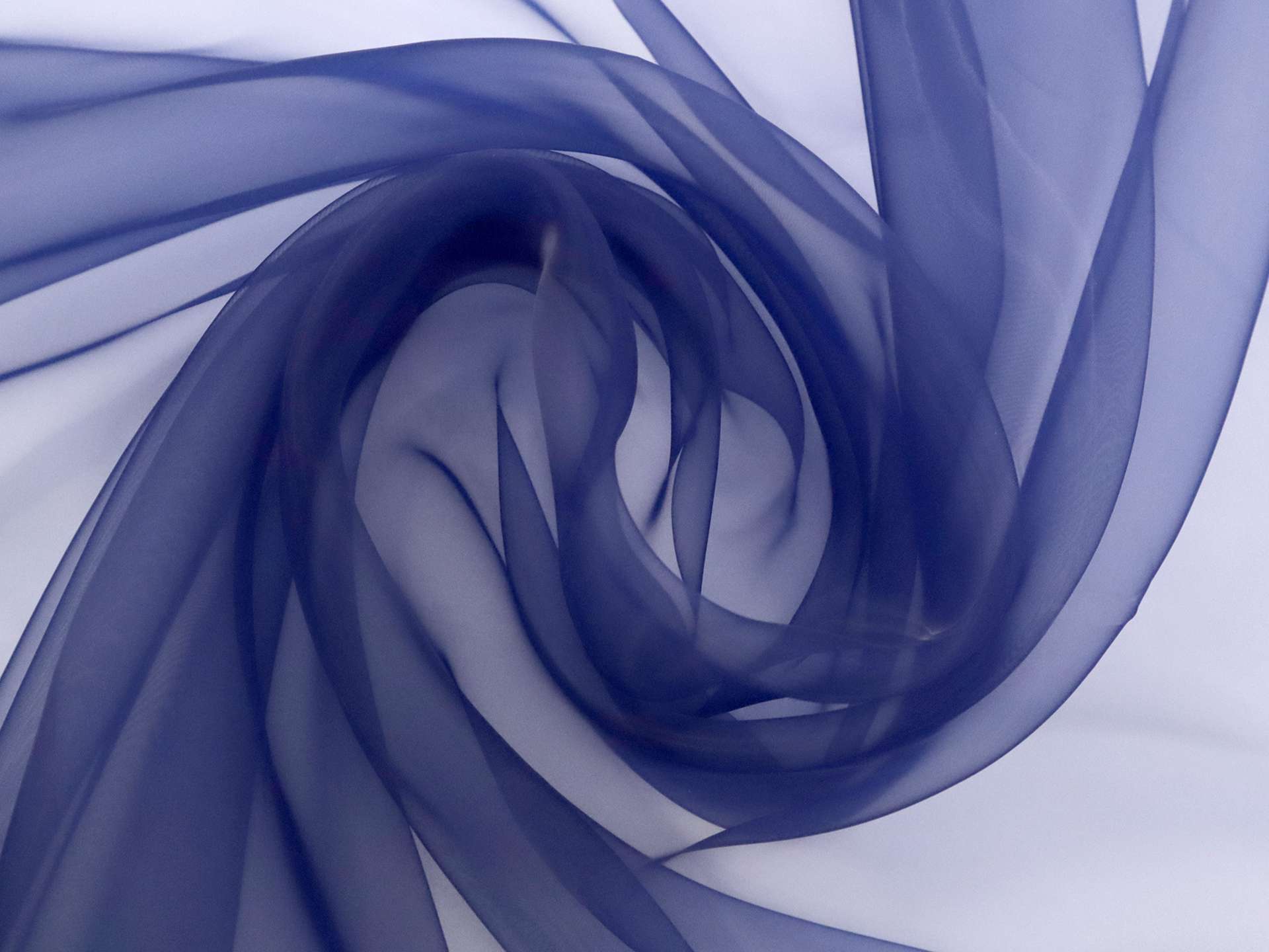 Japanese Ultra Sheer Onion Skin Organza in Indigo