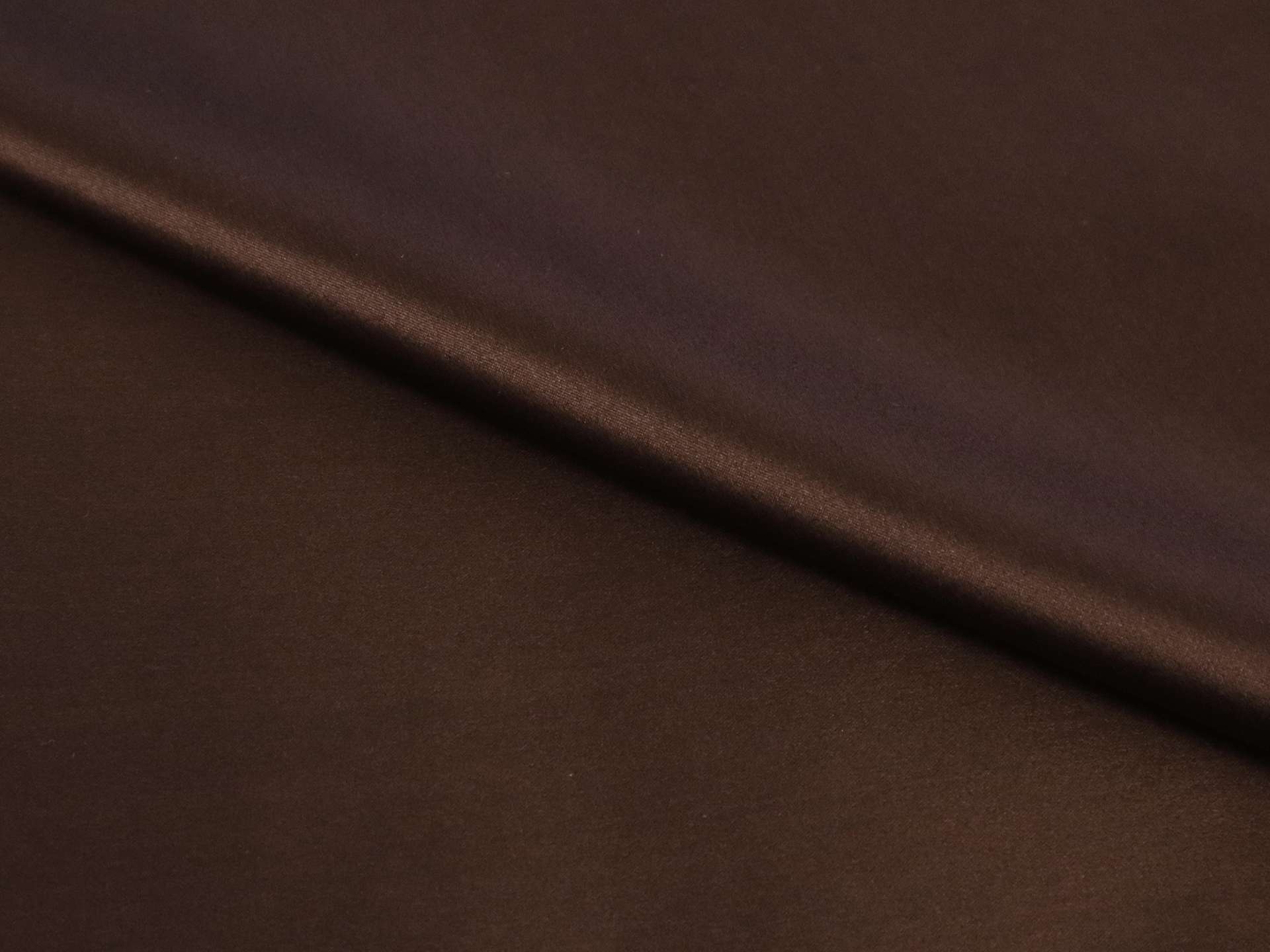 Lacquered Silk and Lycra Charmeuse in Brown