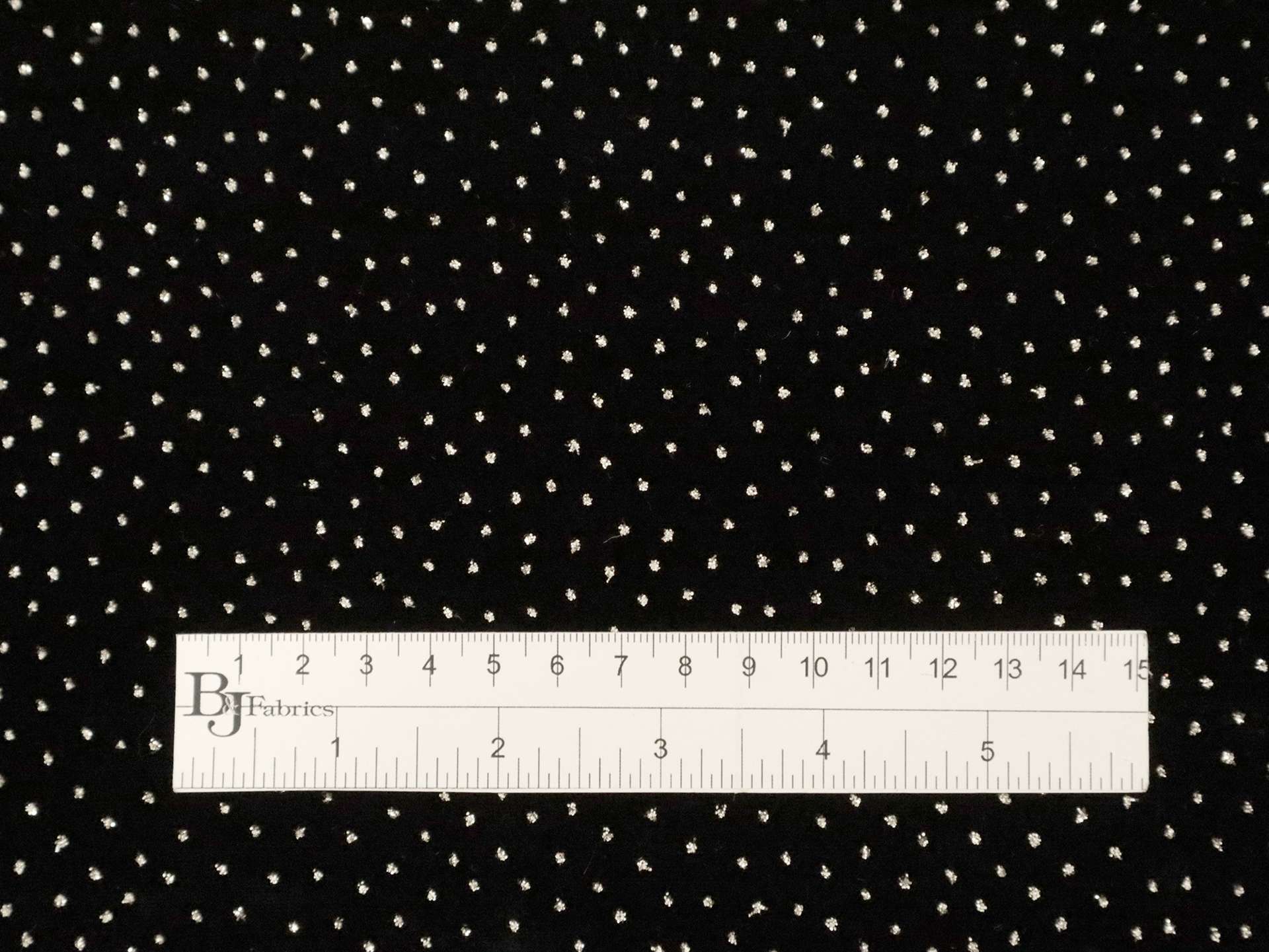 Novelty Glitter Dot Velvet in Grey