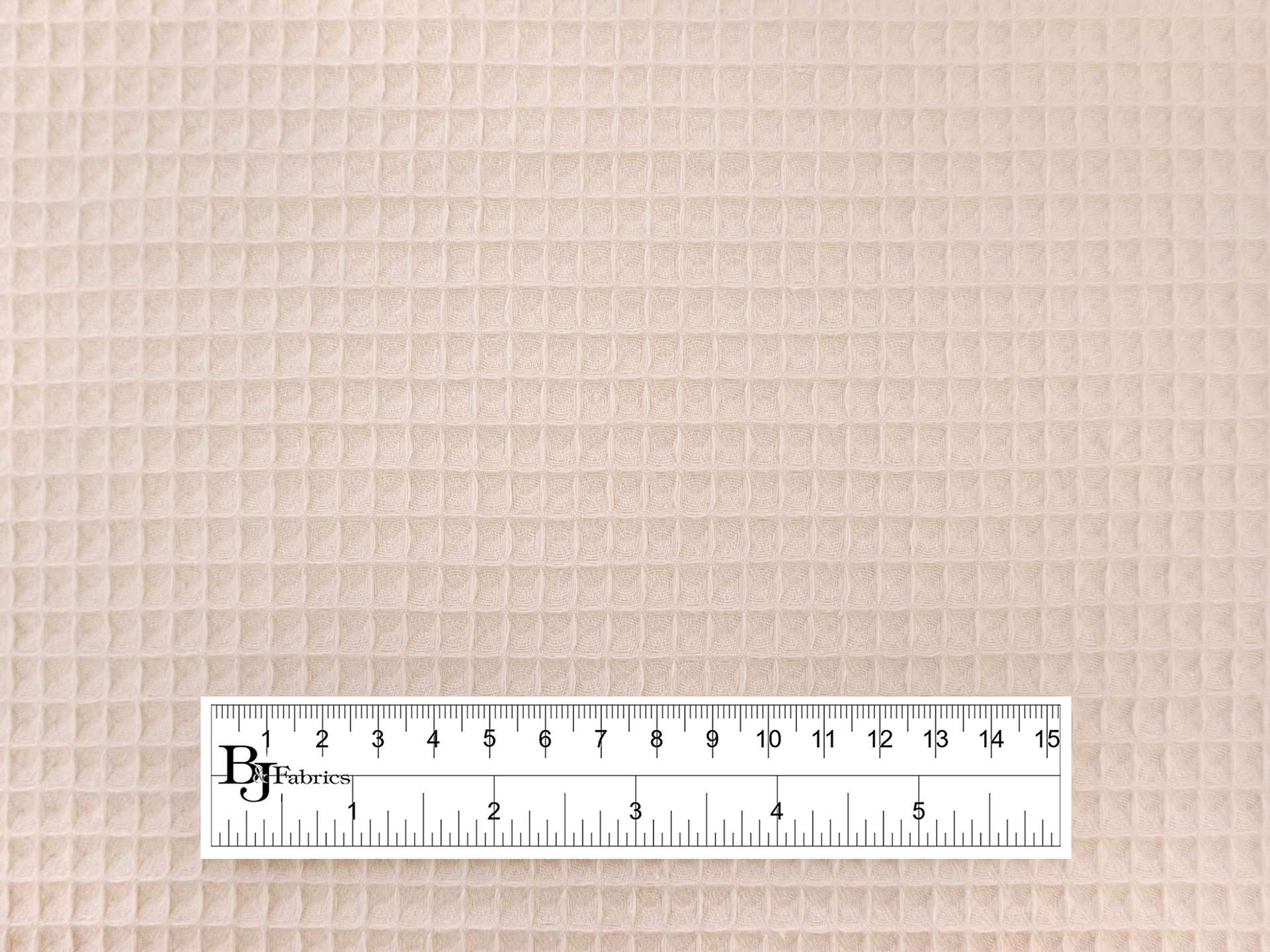 French Cotton Waffle Piqué in Ecru