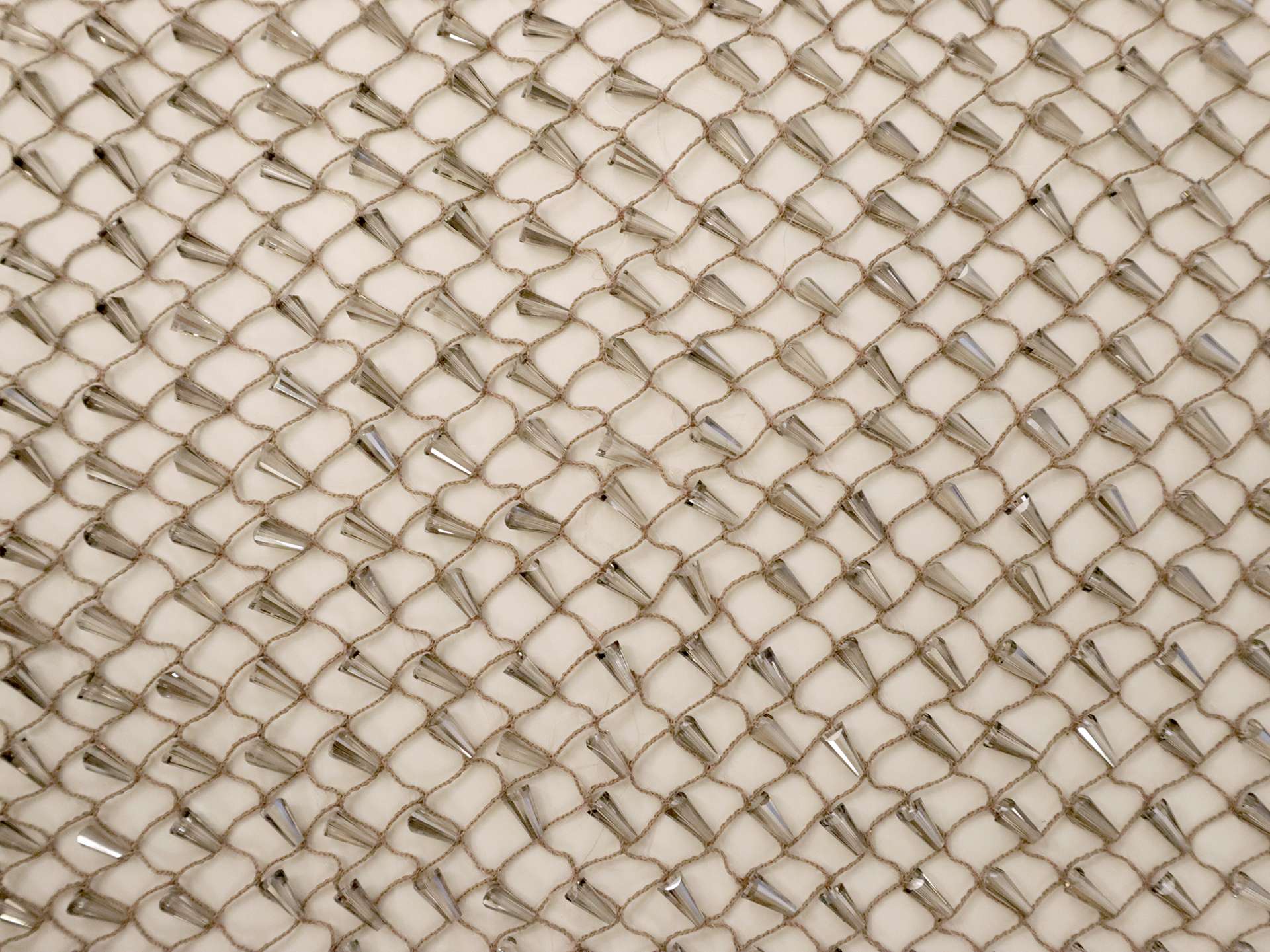 Novelty Netting with Cone-Shaped Beads in Royal Blue