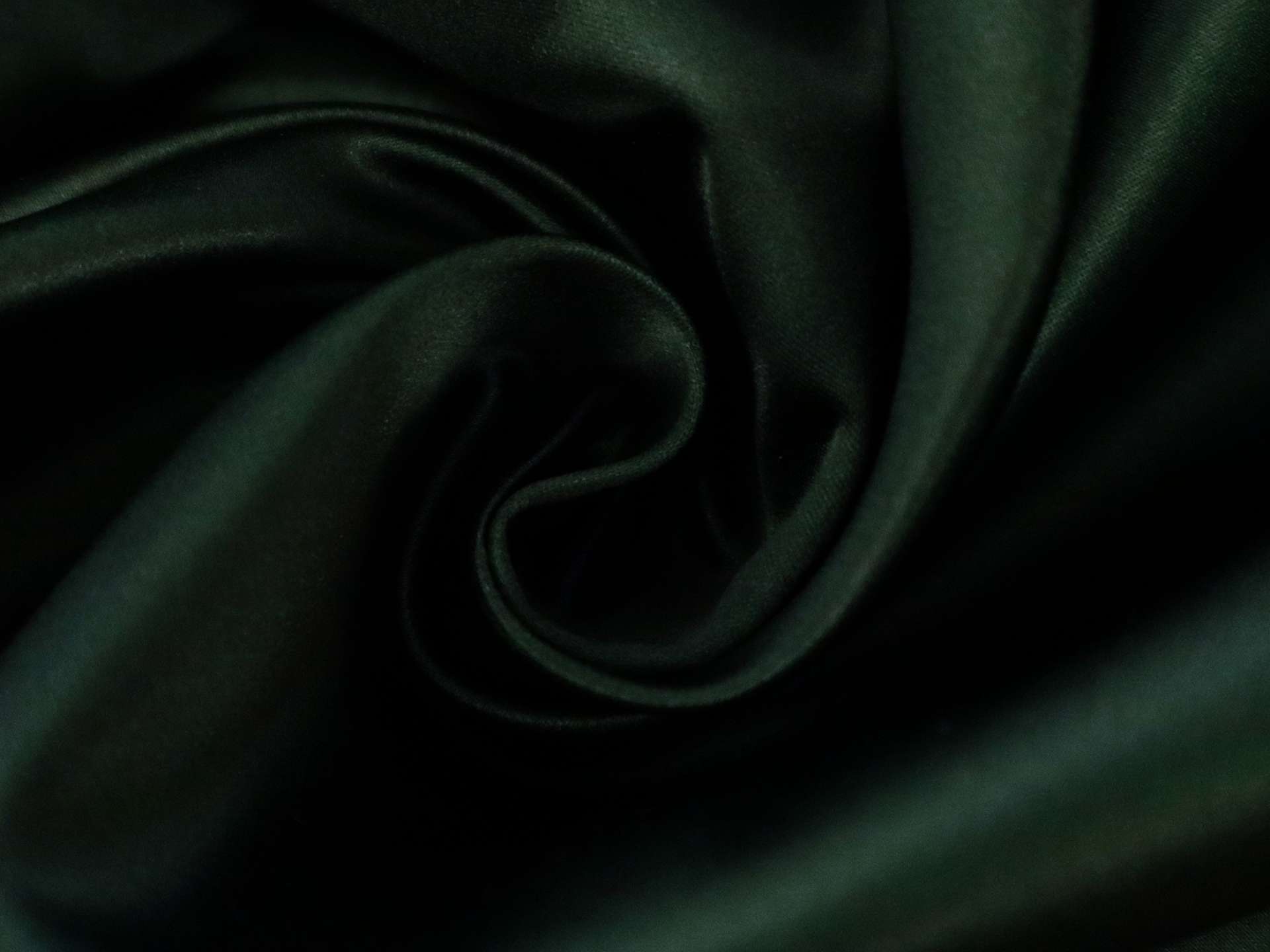 Pure Silk Double Face Satin in Hunter Green