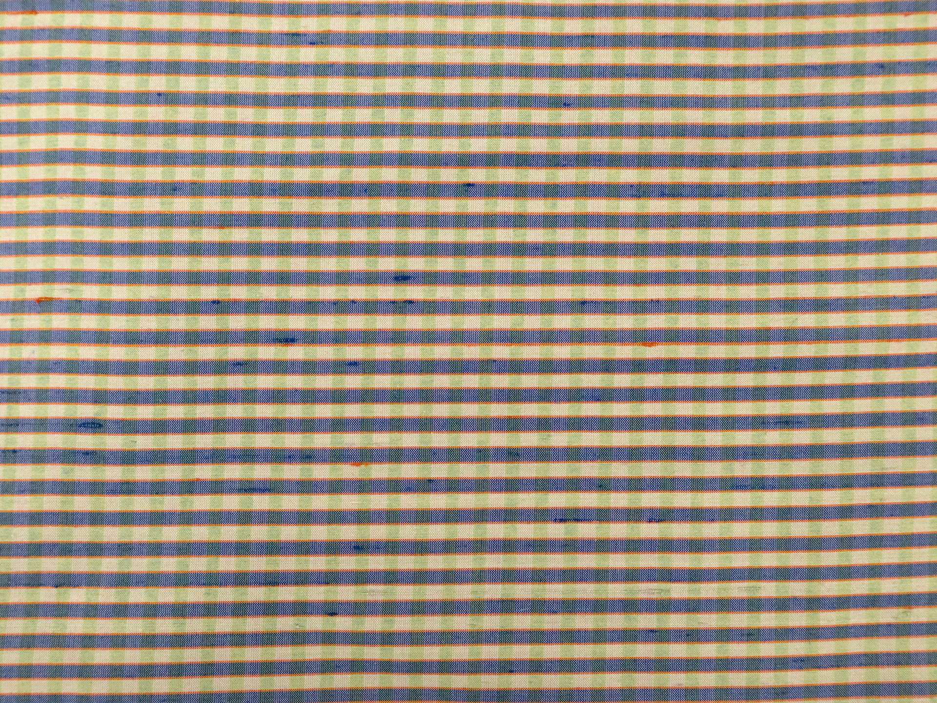 Gingham Silk Shantung