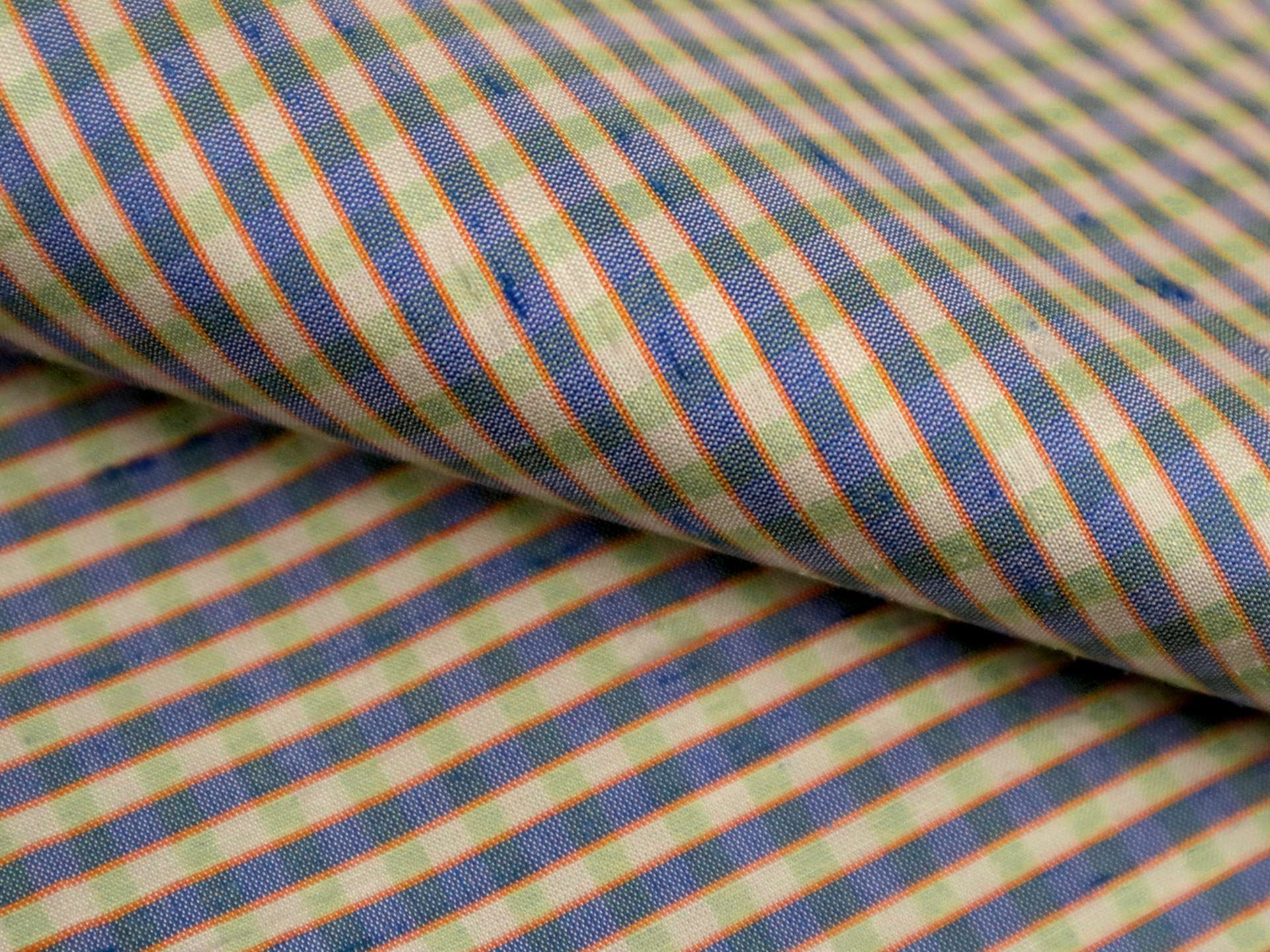 Gingham Silk Shantung