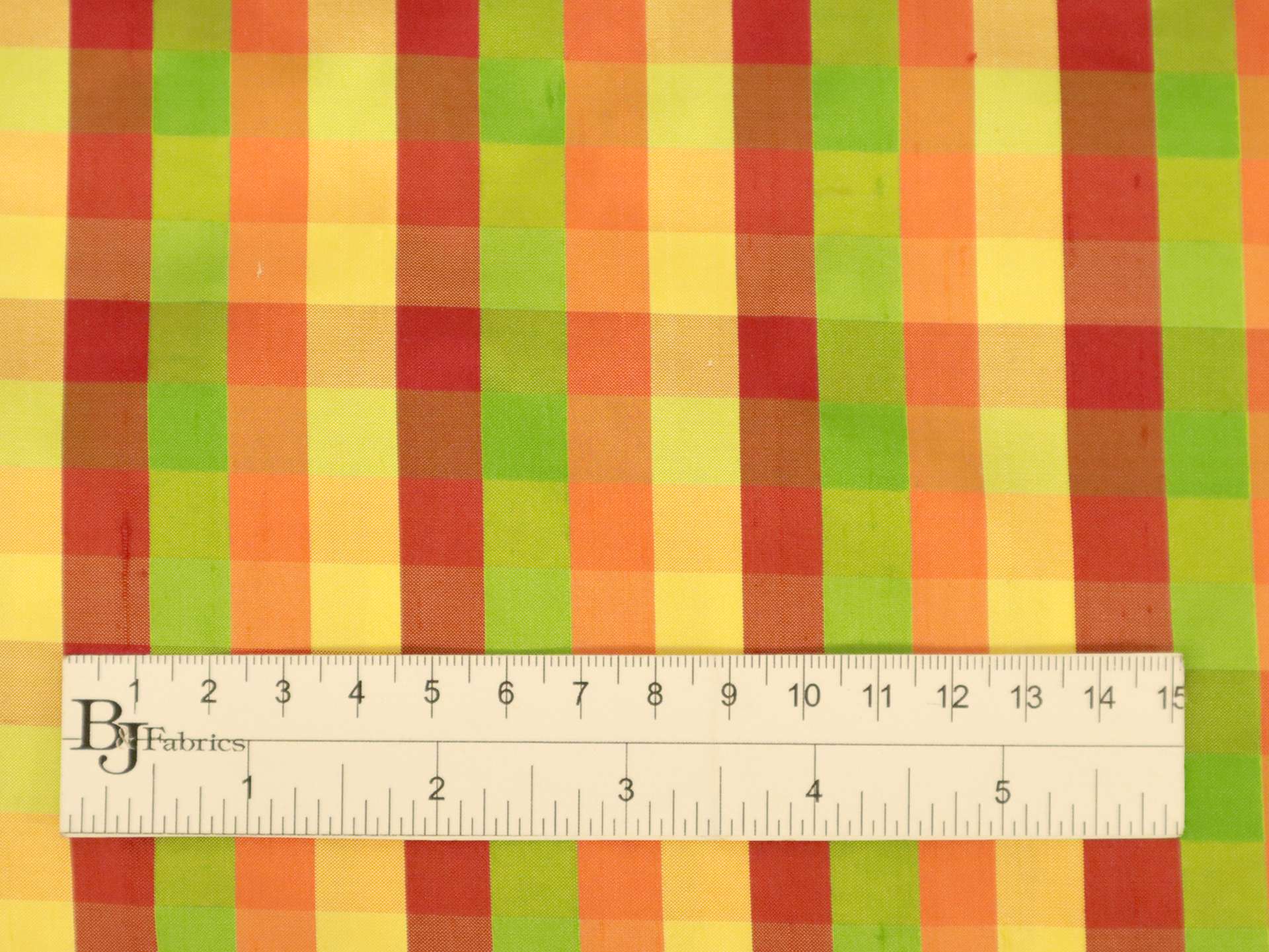 Gingham Silk Shantung