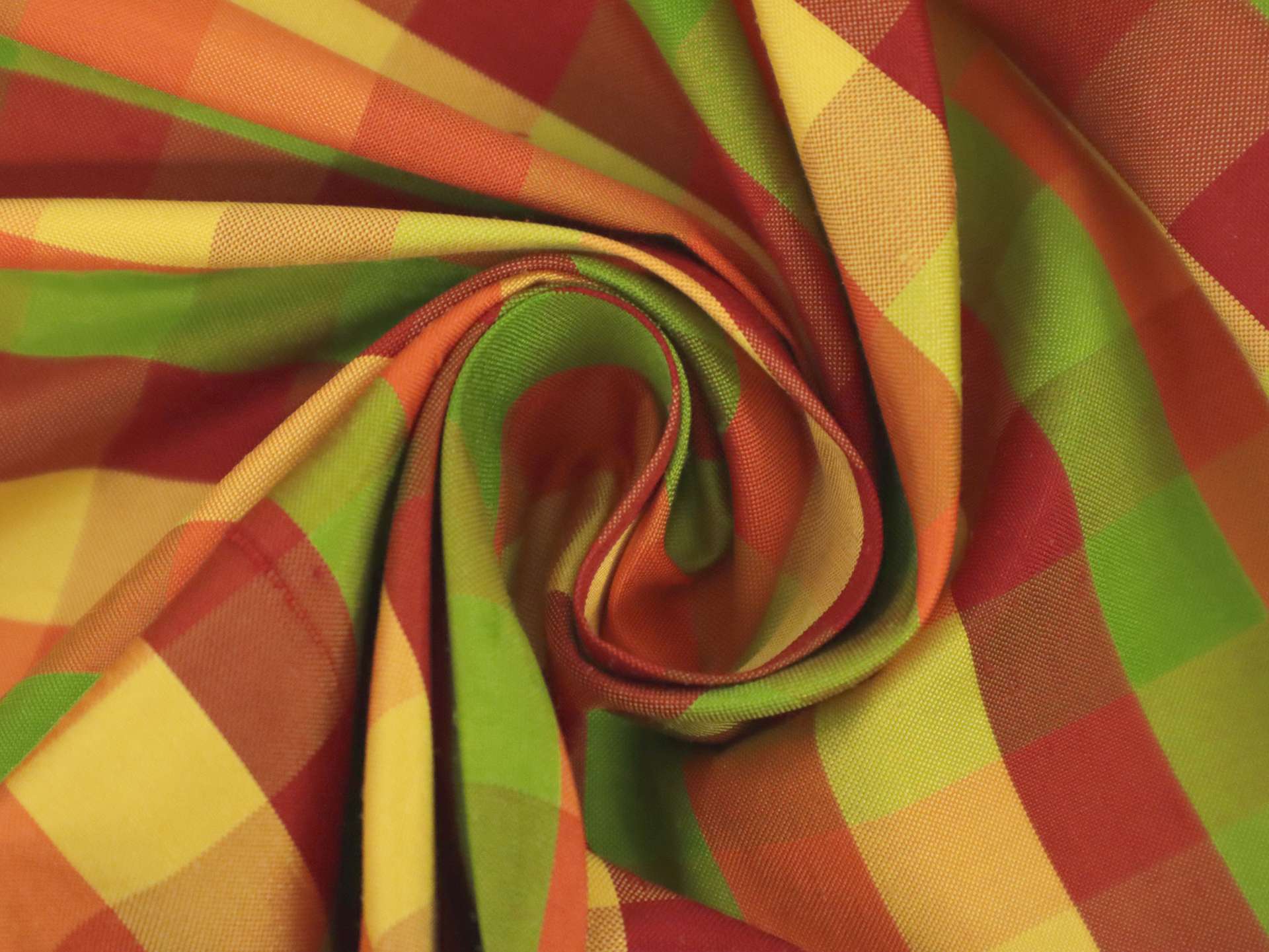 Gingham Silk Shantung