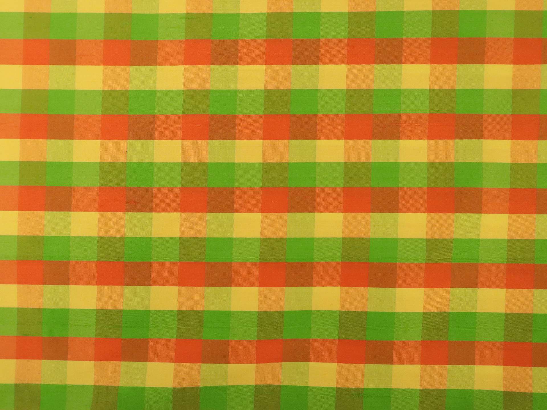 Gingham Silk Shantung
