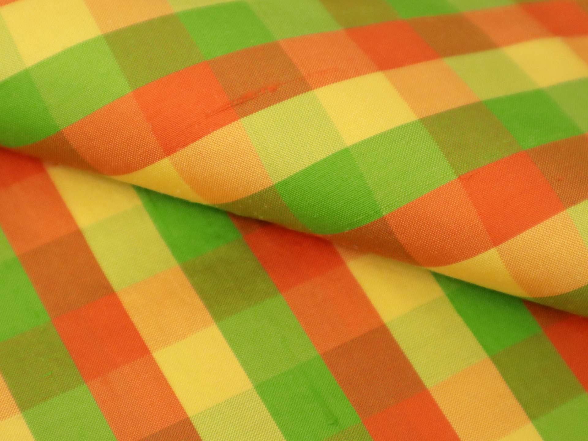 Gingham Silk Shantung