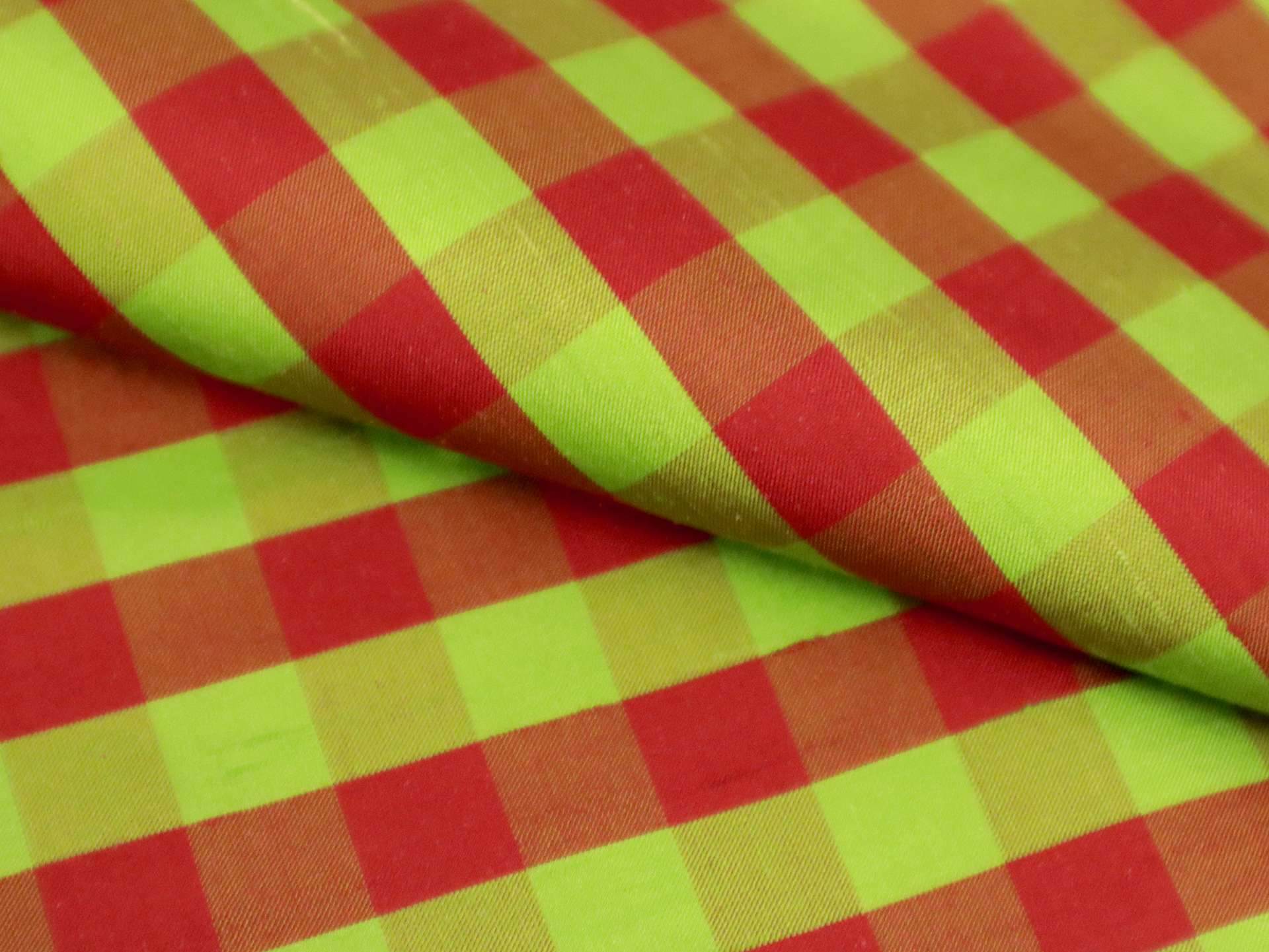 Gingham Silk Shantung