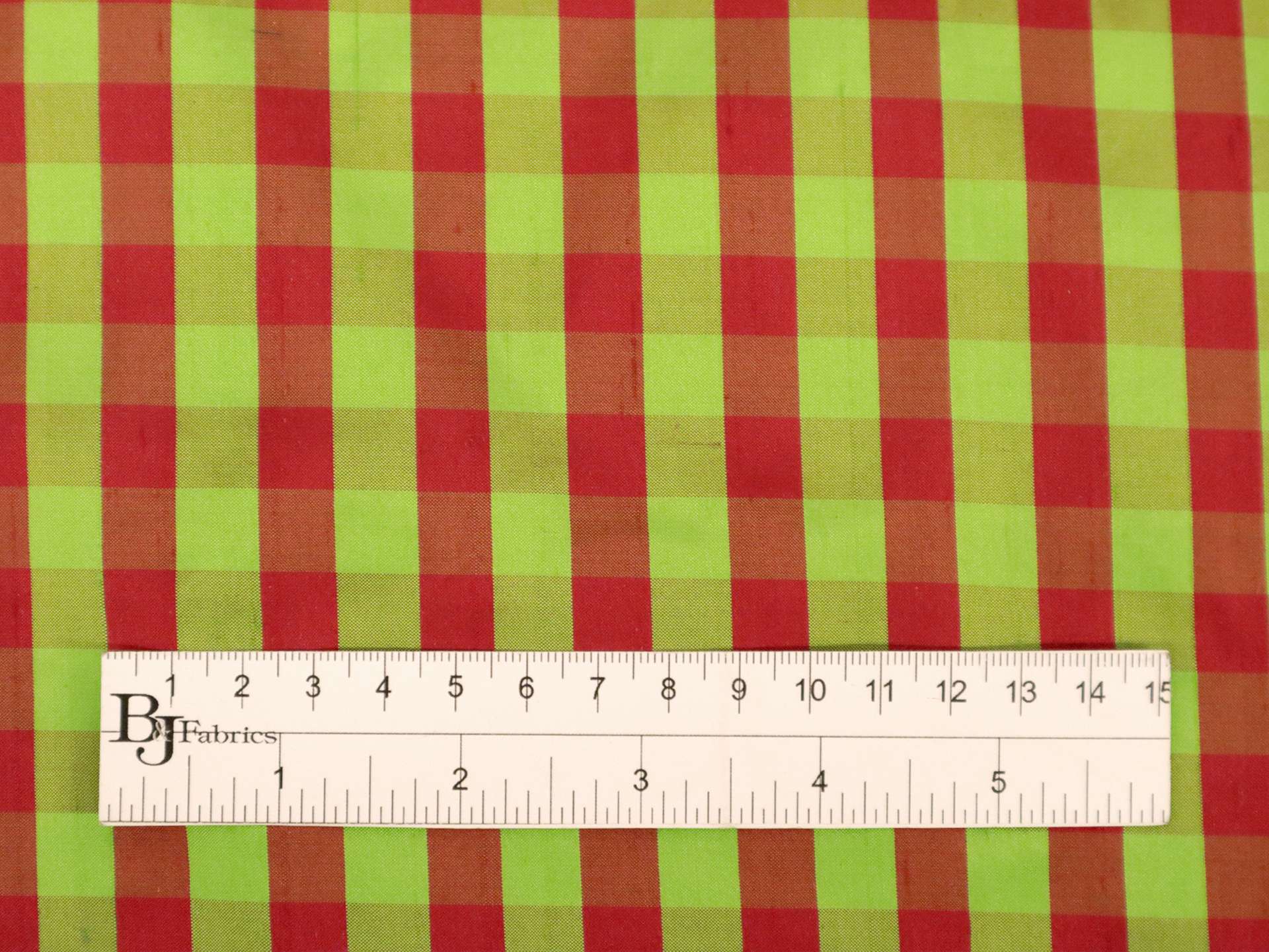 Gingham Silk Shantung