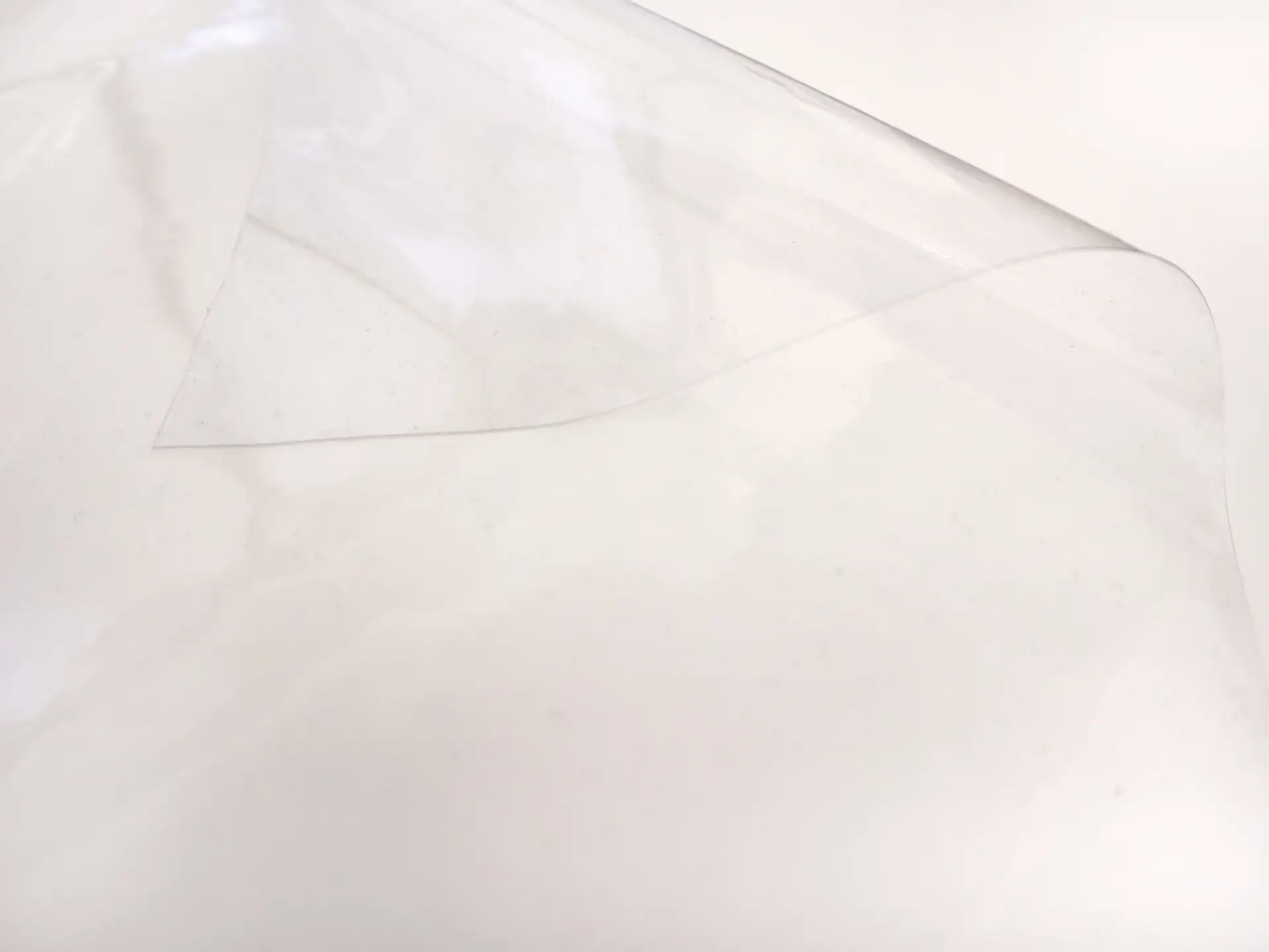 Extra Light Double Polished 106 Gauge Vinyl Plastic in Clear