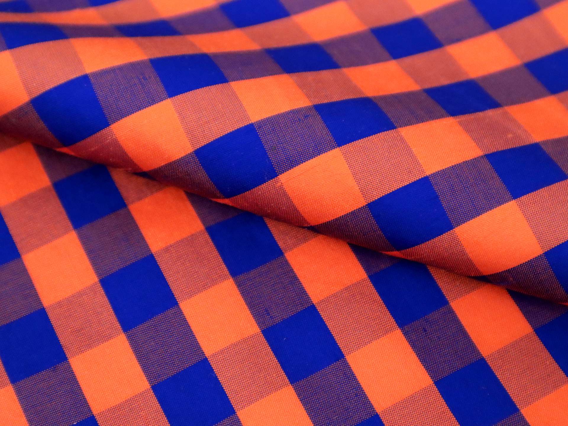 Gingham Pure Silk Shantung