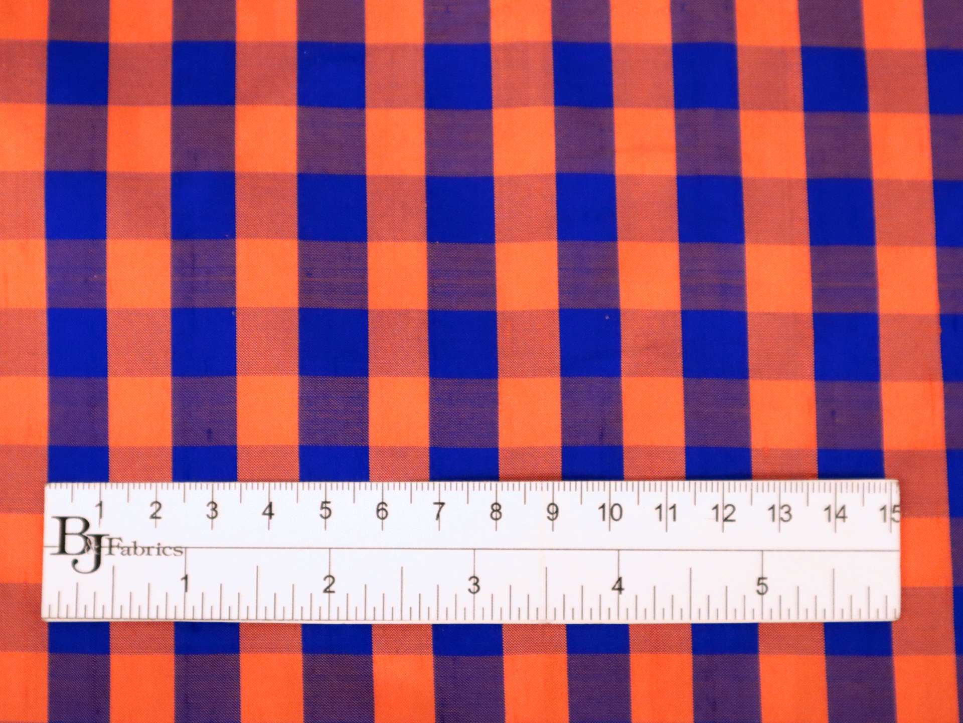 Gingham Pure Silk Shantung