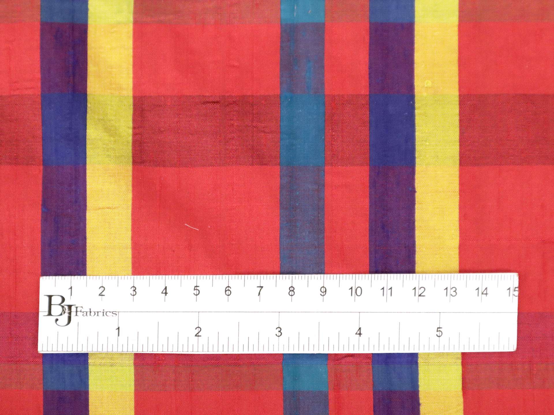 Plaid Pure Silk Shantung