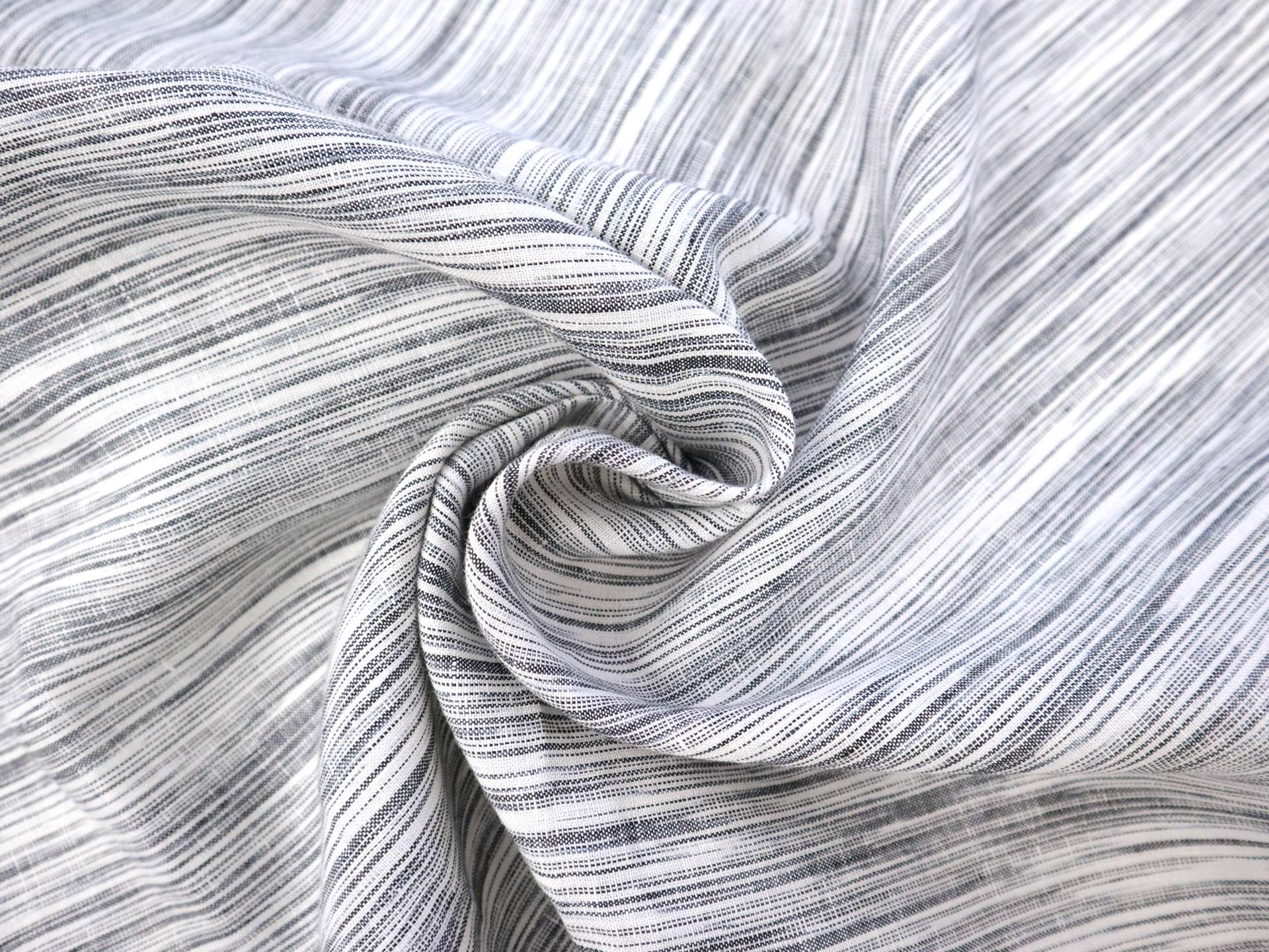 Woven Linen Novelty Stripe in Asher 
