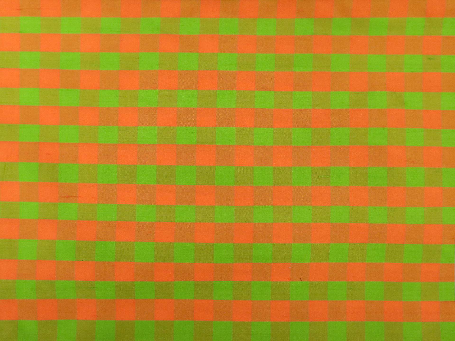 Gingham Pure Silk Shantung