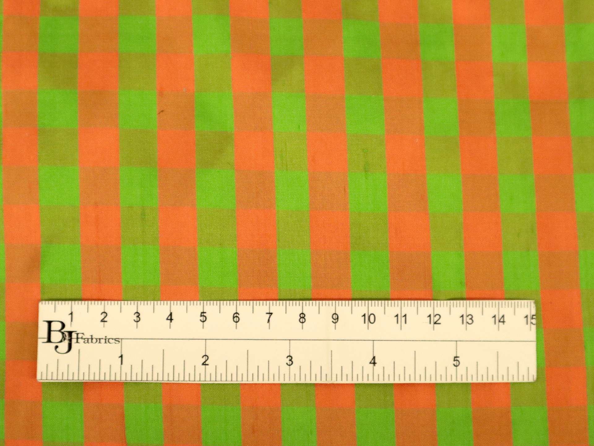 Gingham Pure Silk Shantung