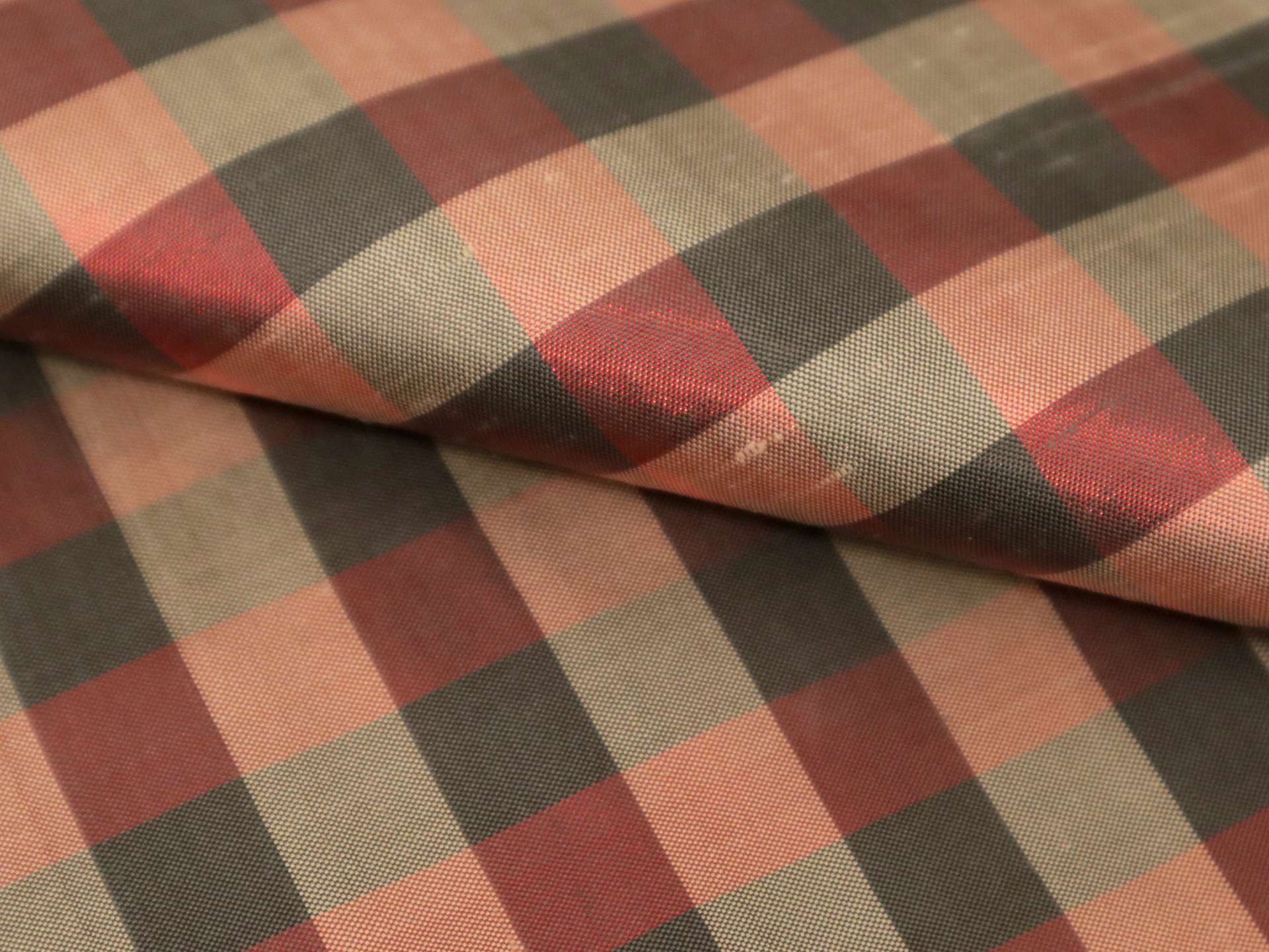 Metallic Gingham Shantung