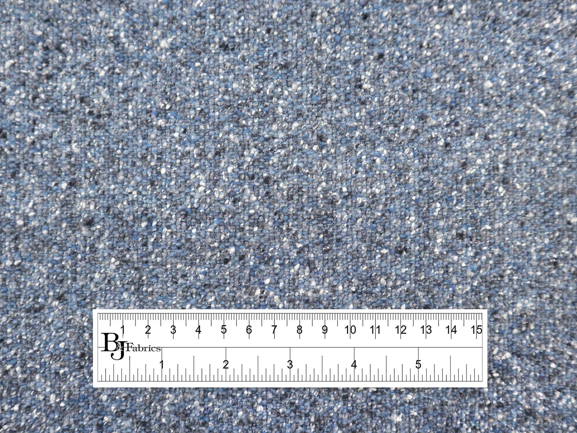 Stretch Wool & Silk Tweed in Blue Jay