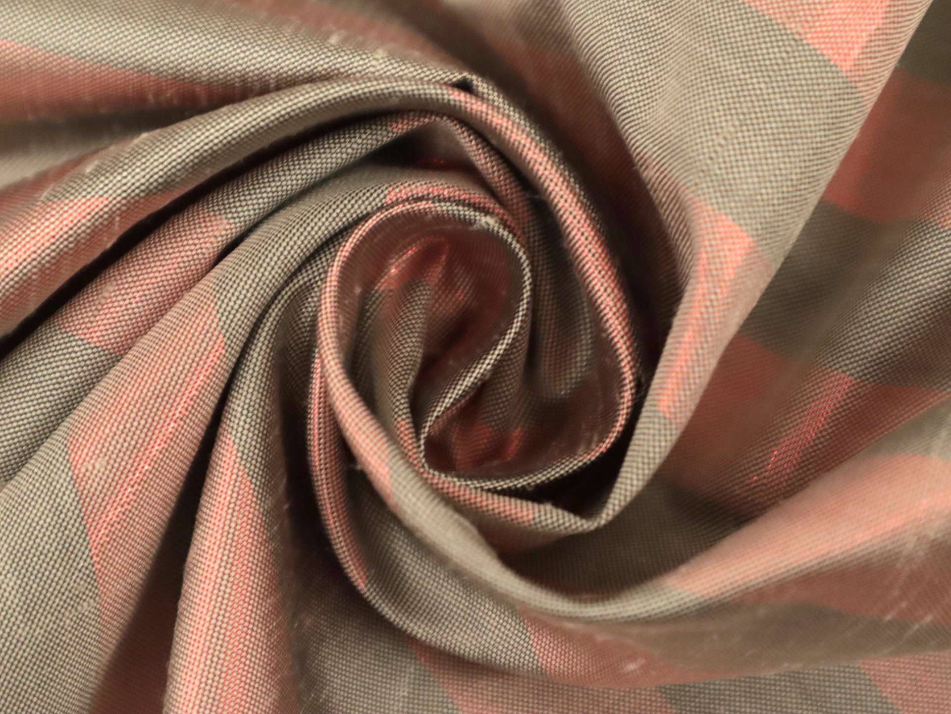 Metallic Stripe Shantung