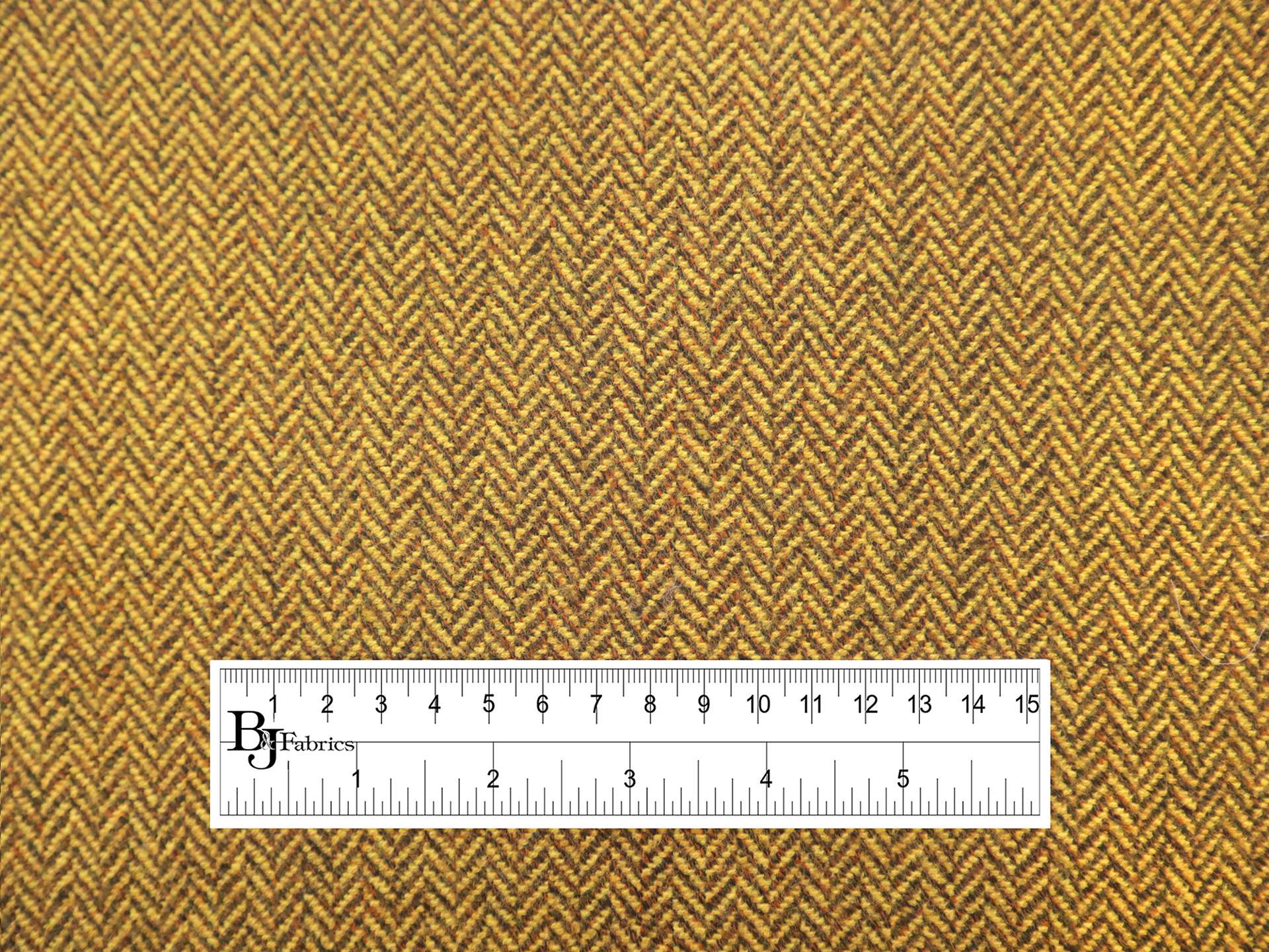 Austrian Wool Herringbone in Marigold Brown