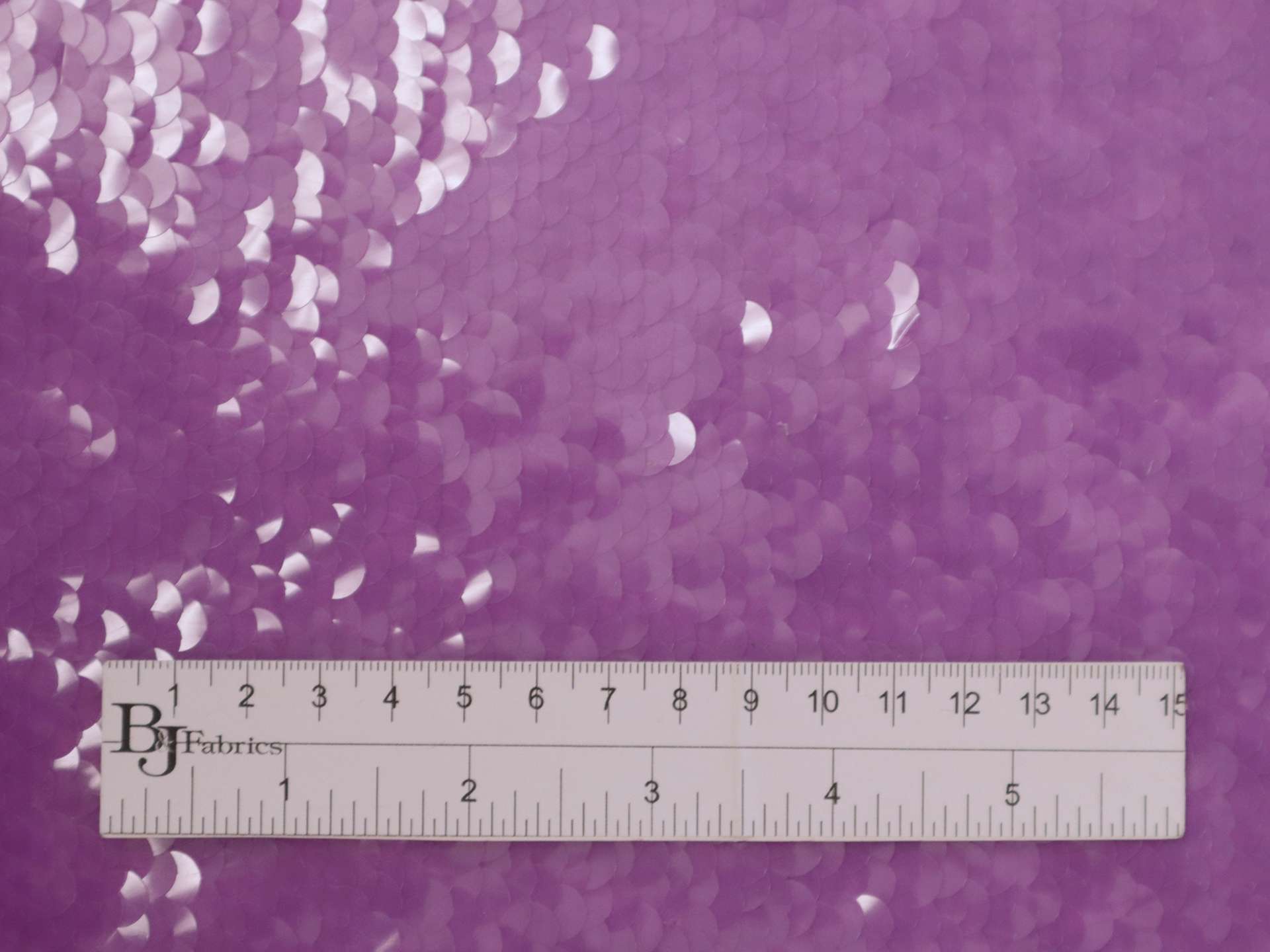 Transparent Mini-Paillettes on Stretch Tulle in Purple