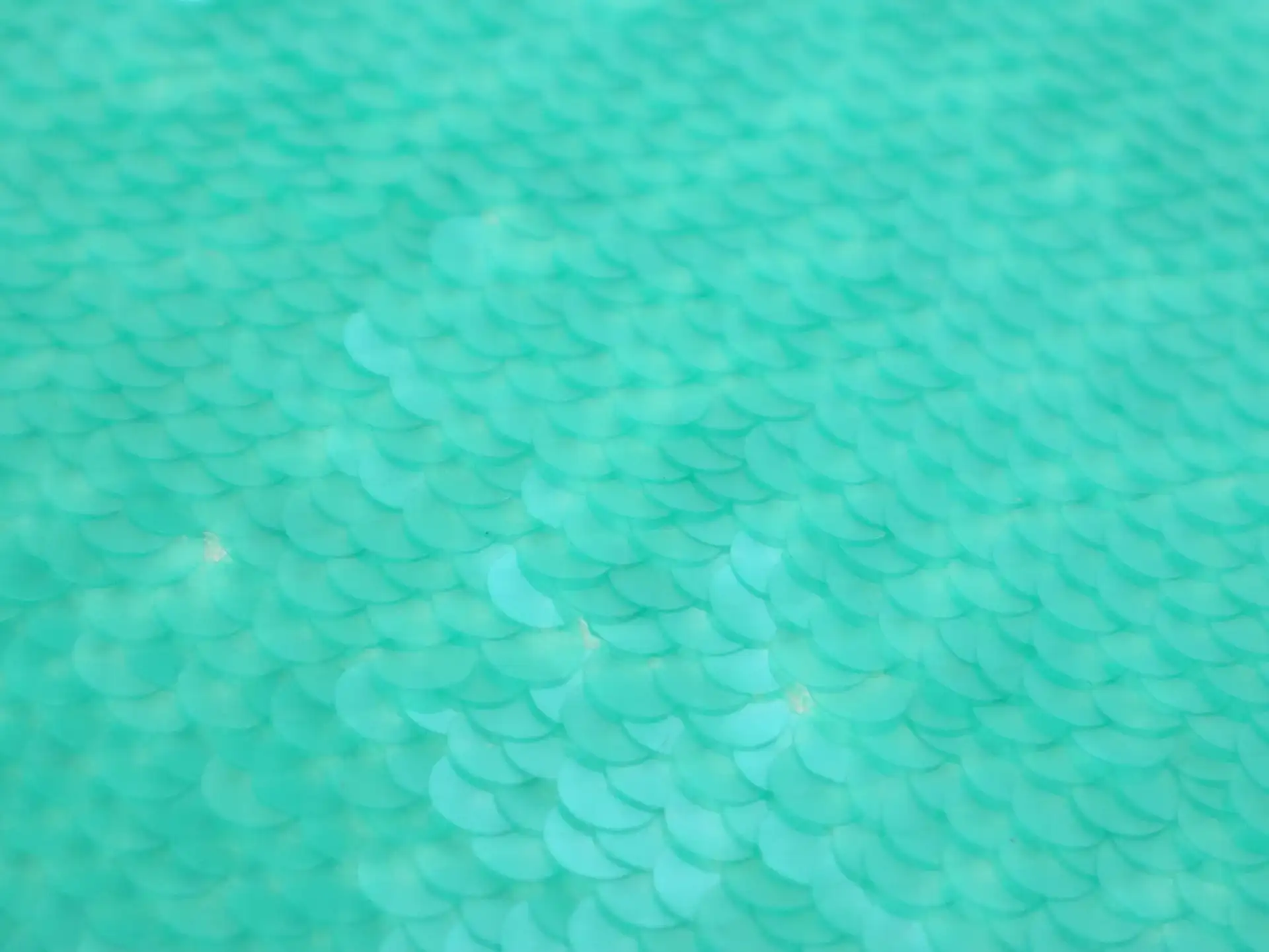 Transparent Mini-Paillettes on Stretch Tulle in Aqua