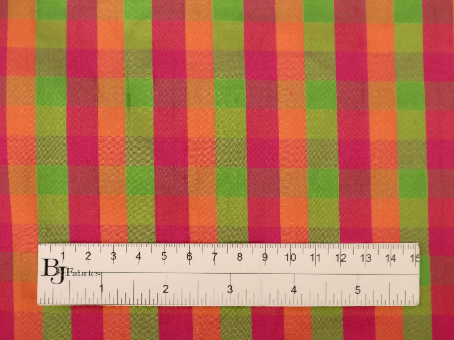 Gingham Silk Shantung
