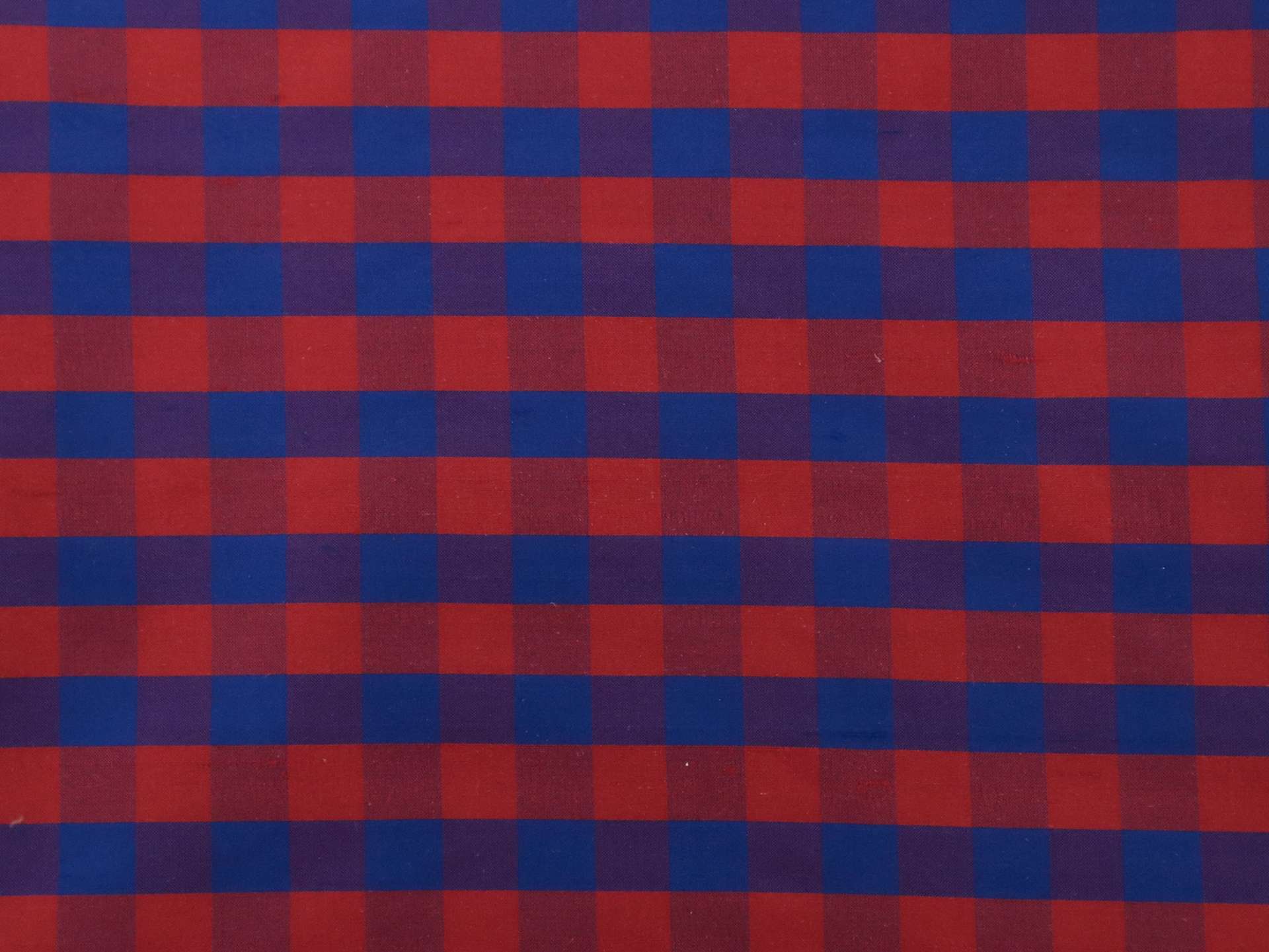 Gingham Pure Silk Shantung