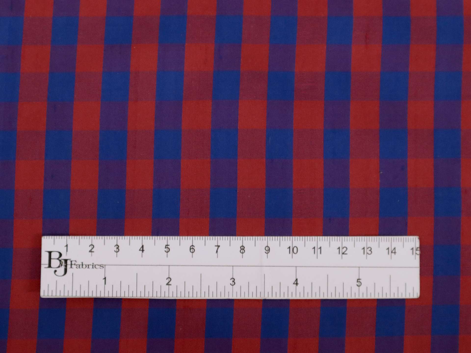 Gingham Pure Silk Shantung