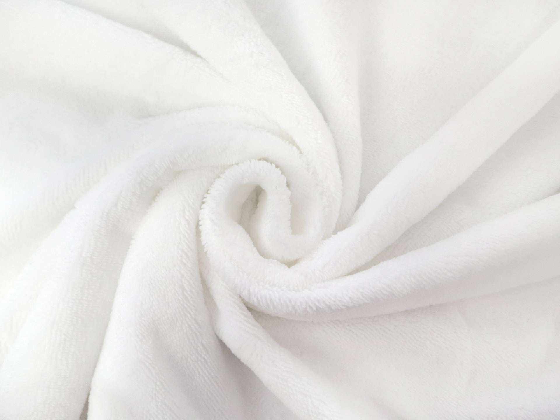 Bamboo Blend Terry Velour in White