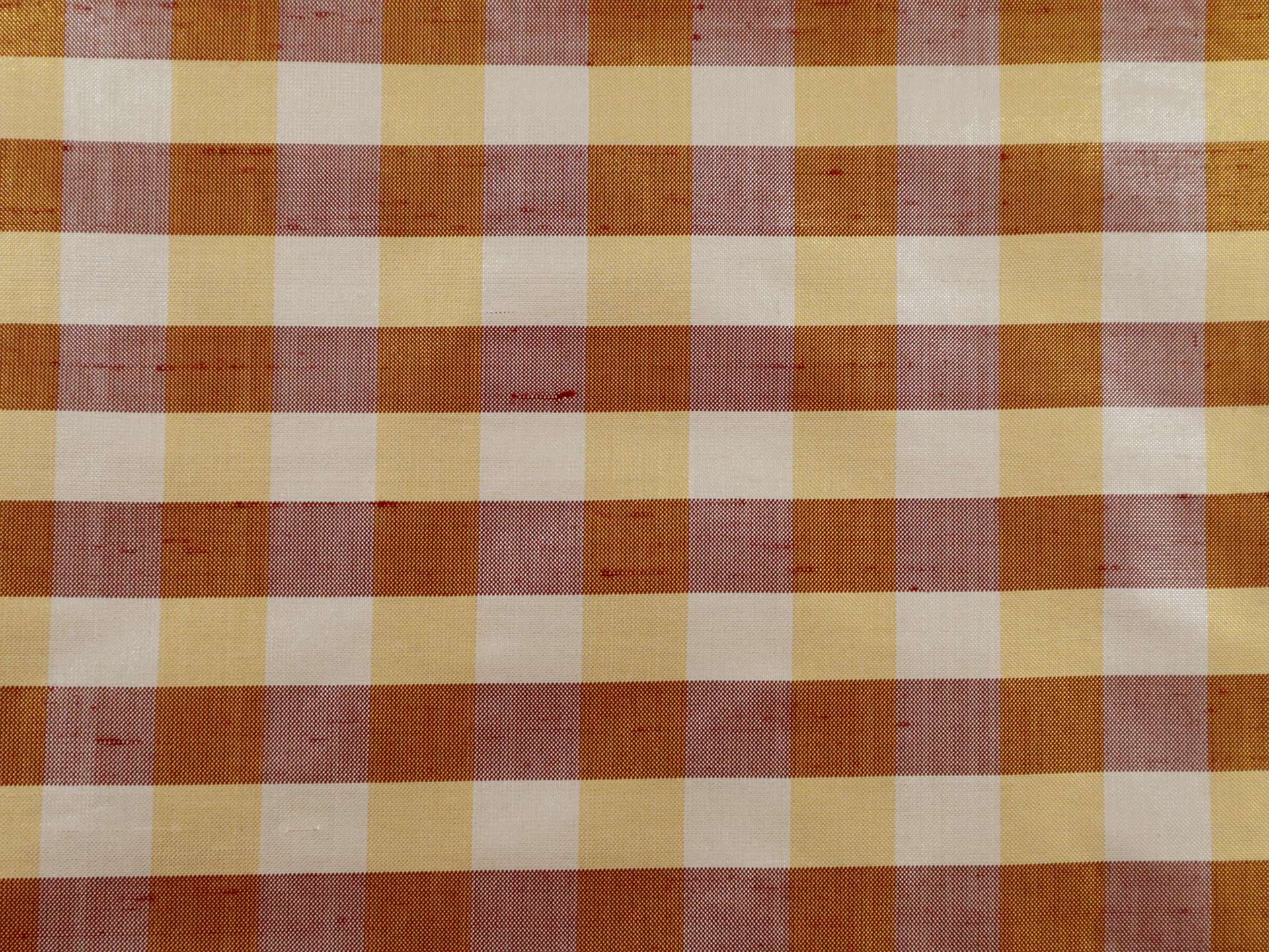 Metallic Gingham Shantung