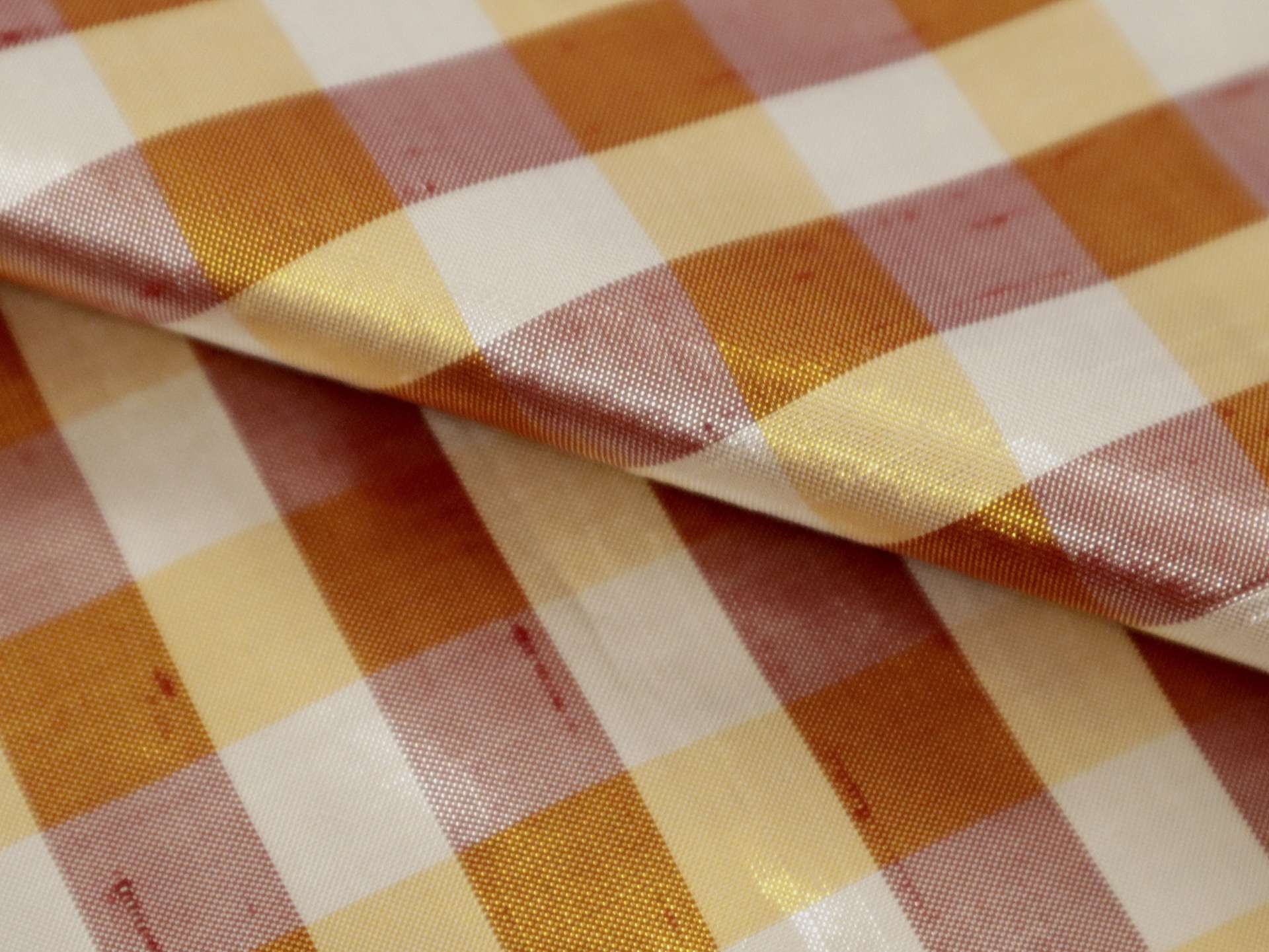 Metallic Gingham Shantung