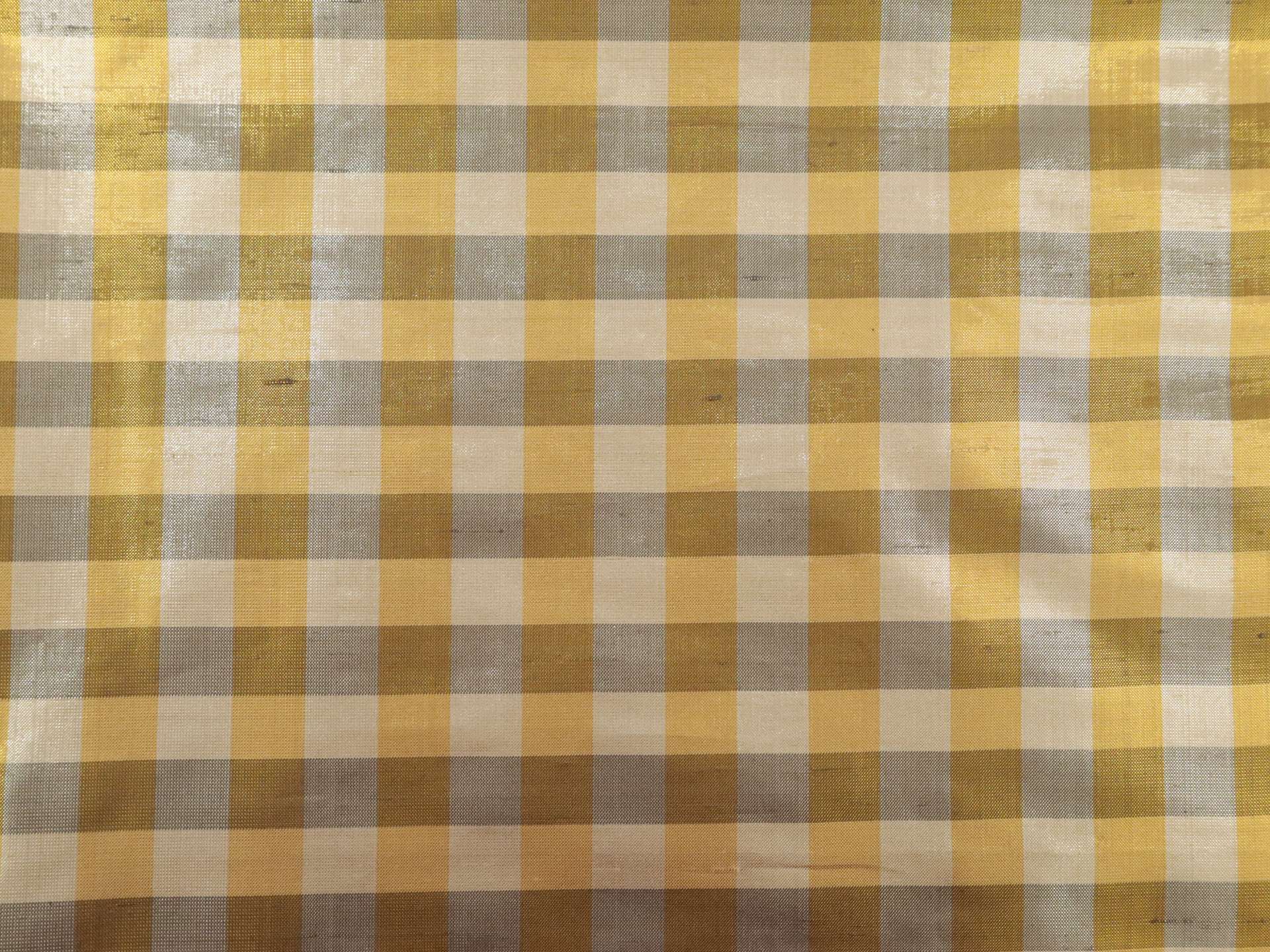 Metallic Gingham Shantung